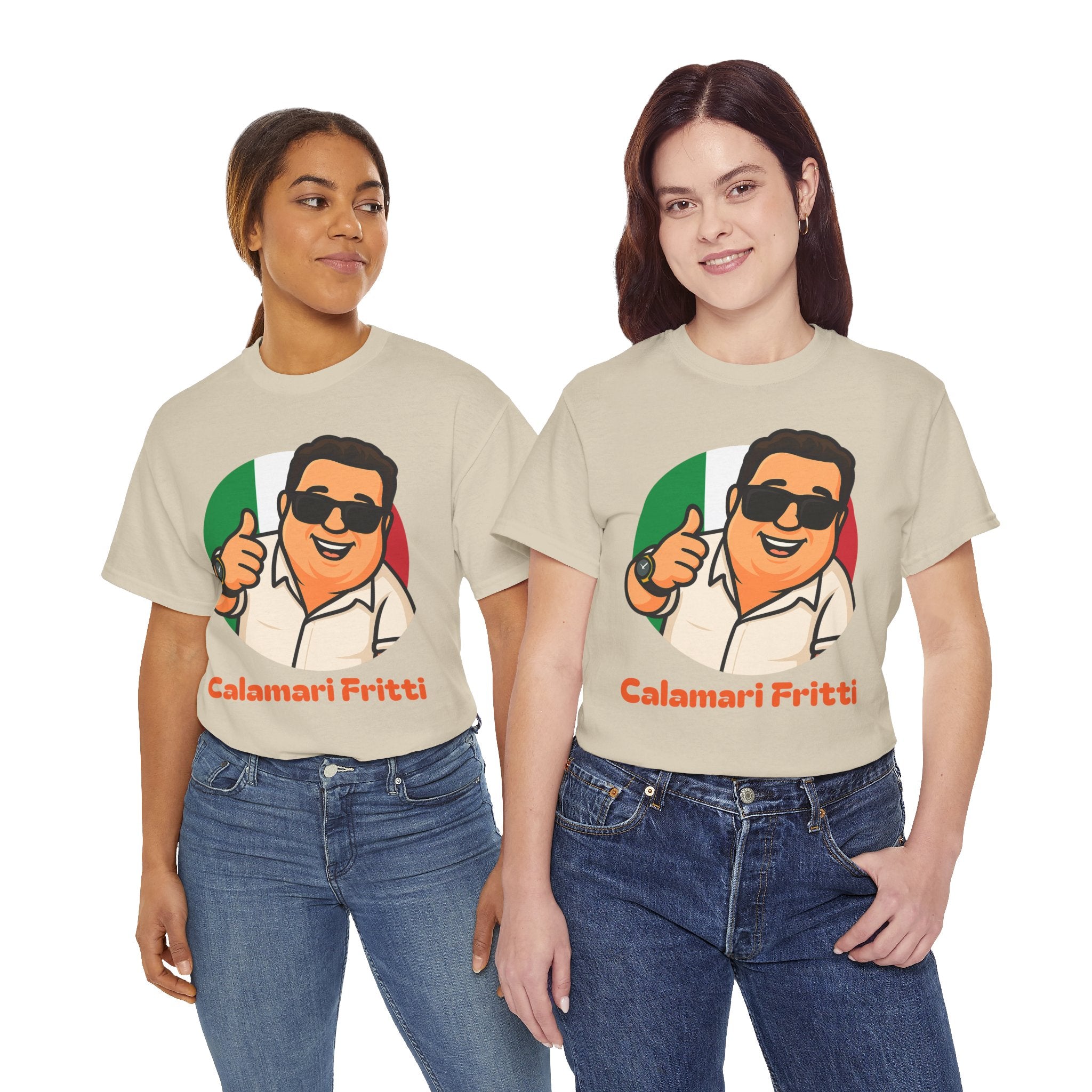 Zio Tony Collection Unisex Dad Jokes Funny Graphic Tee Calamari Fritti