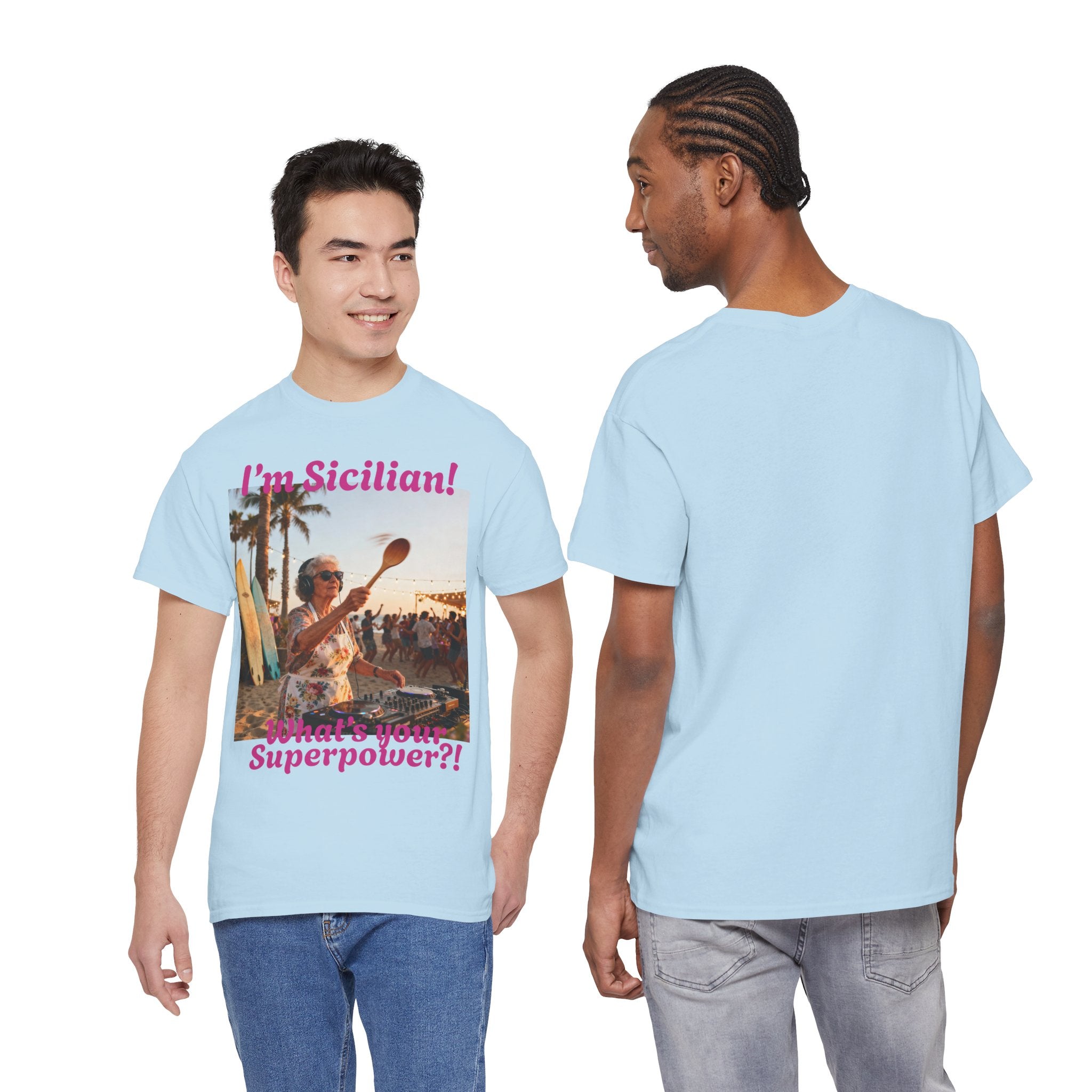 Sicilian Superpower Unisex Heavy Cotton Tee