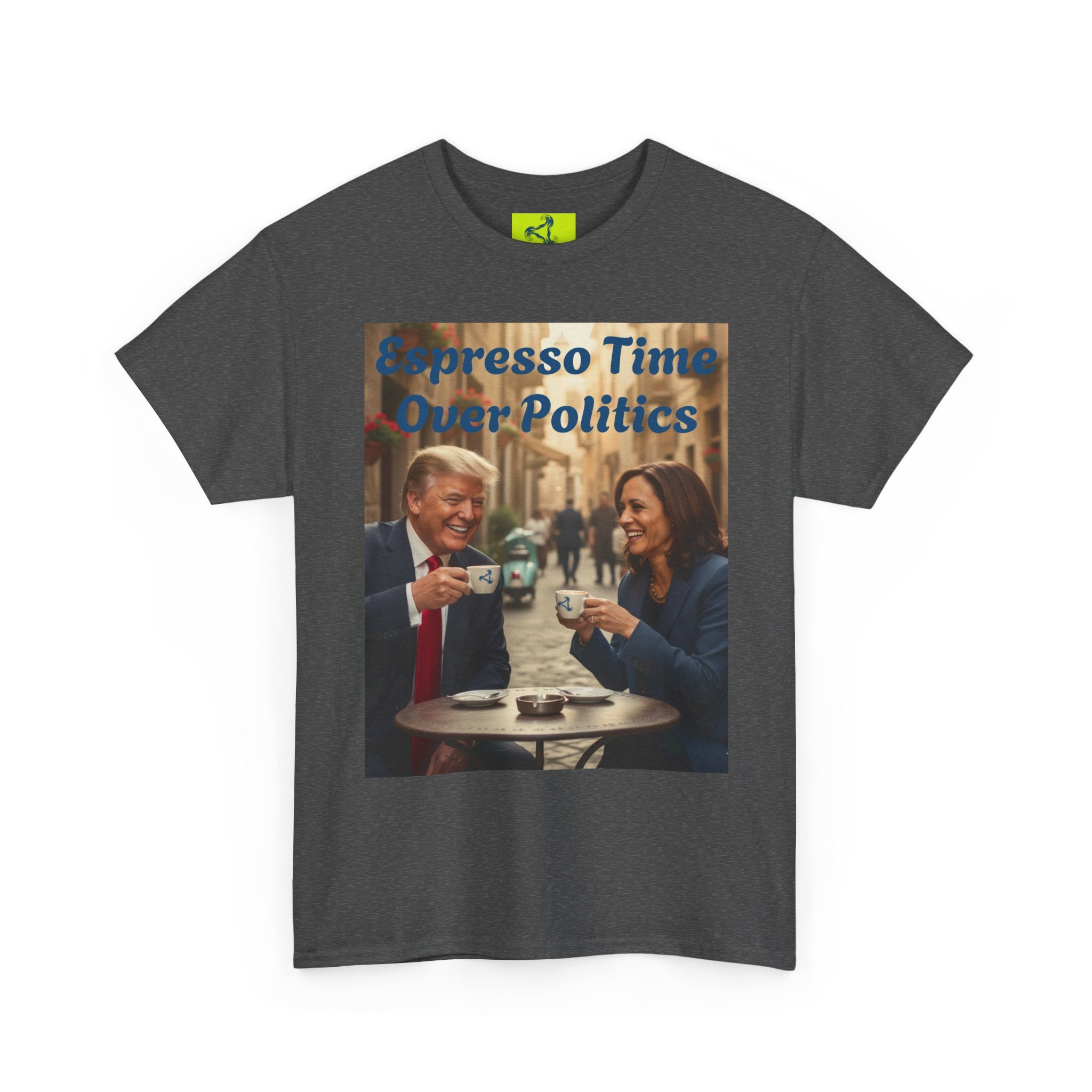 More Espresso Less Depresso Espresso Time Unisex Heavy Cotton Tee