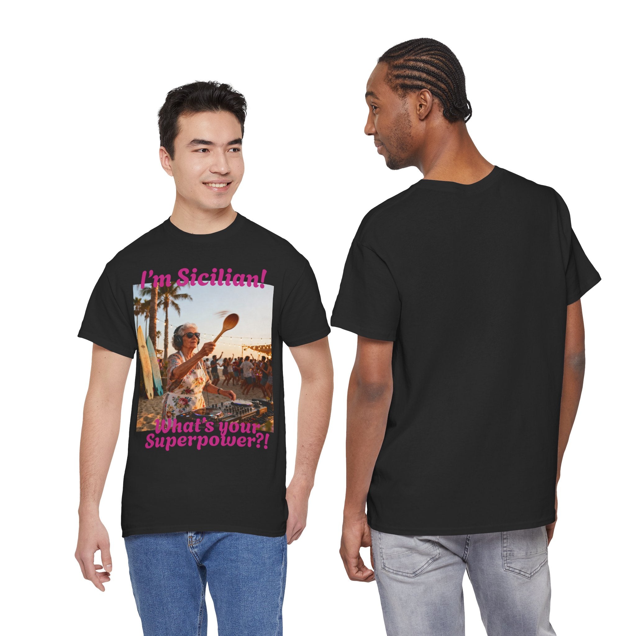 Sicilian Superpower Unisex Heavy Cotton Tee