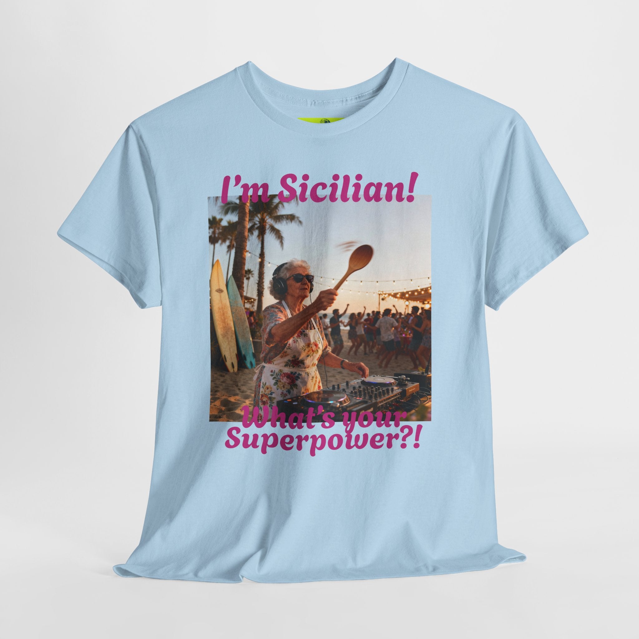 Sicilian Superpower Unisex Heavy Cotton Tee