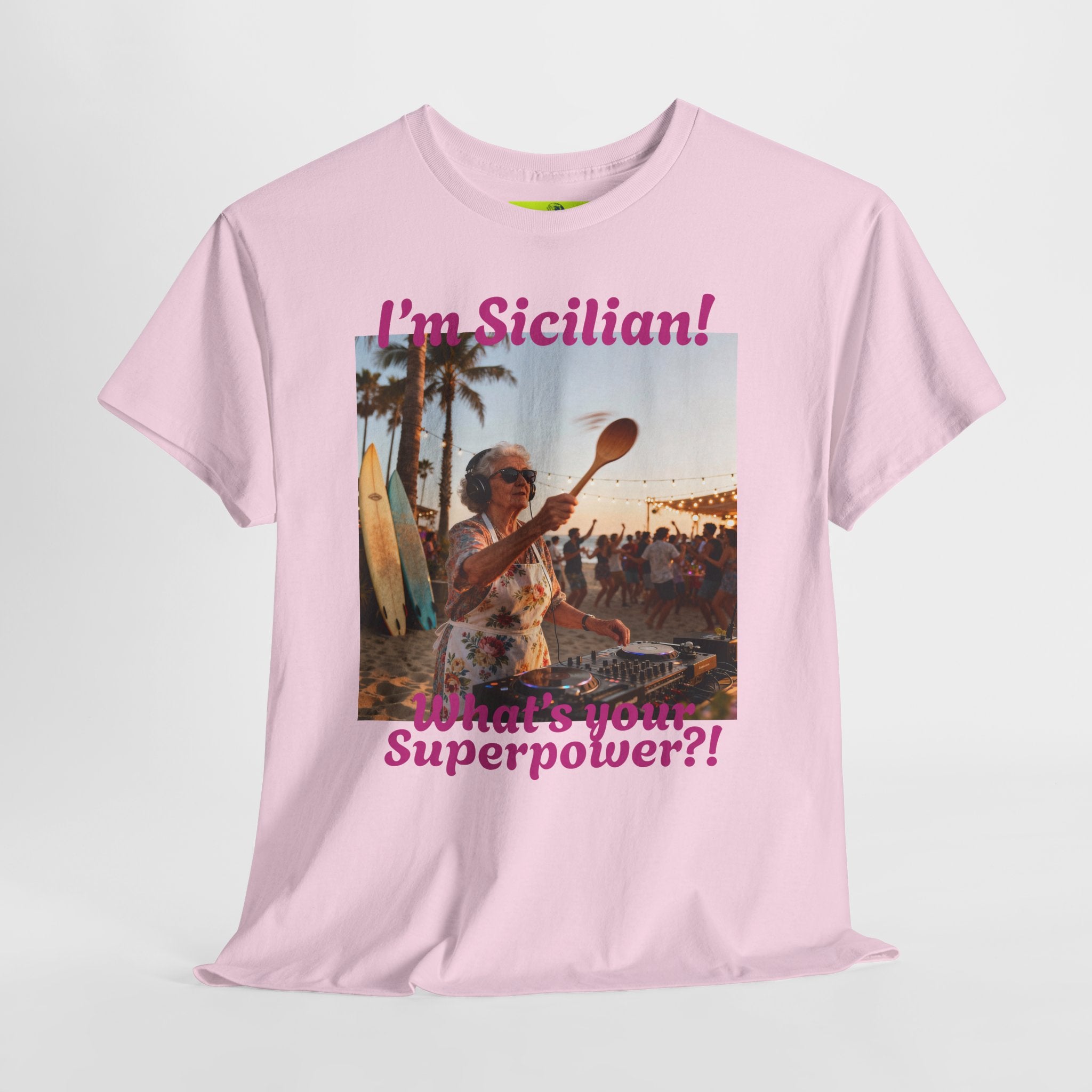 Sicilian Superpower Unisex Heavy Cotton Tee
