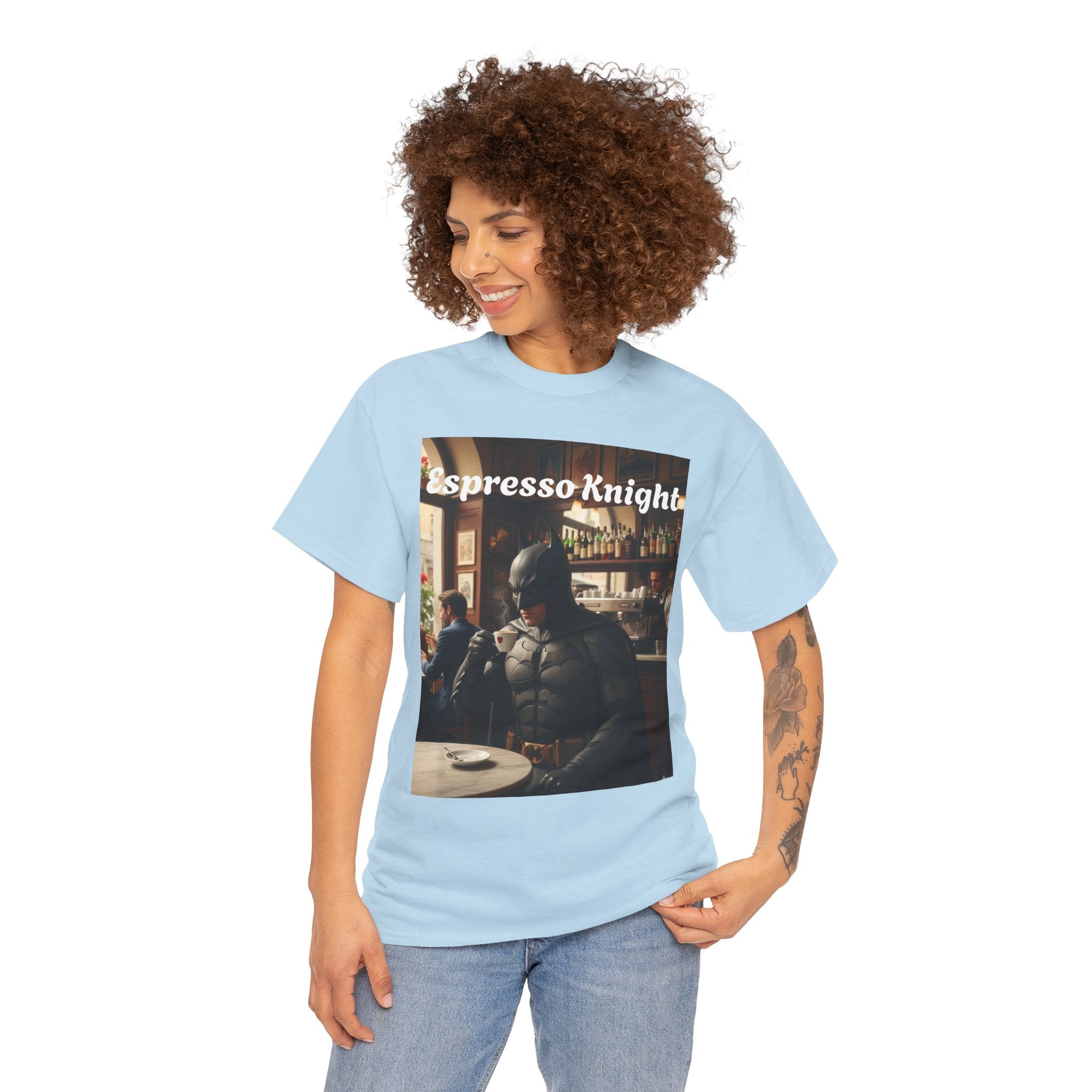 More Espresso Less Depresso Espresso Knight Unisex Heavy Cotton Tee