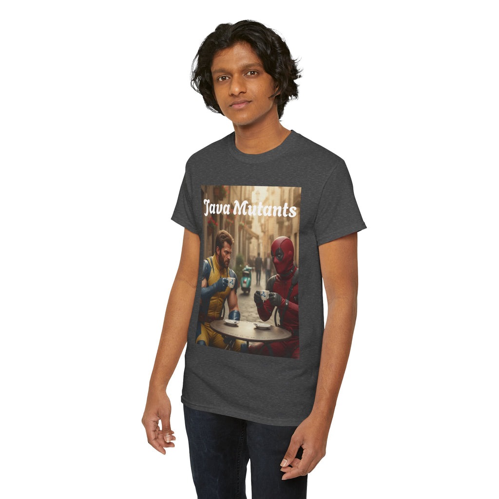 More Espresso Less Depresso Java Mutants Unisex Heavy Cotton Tee