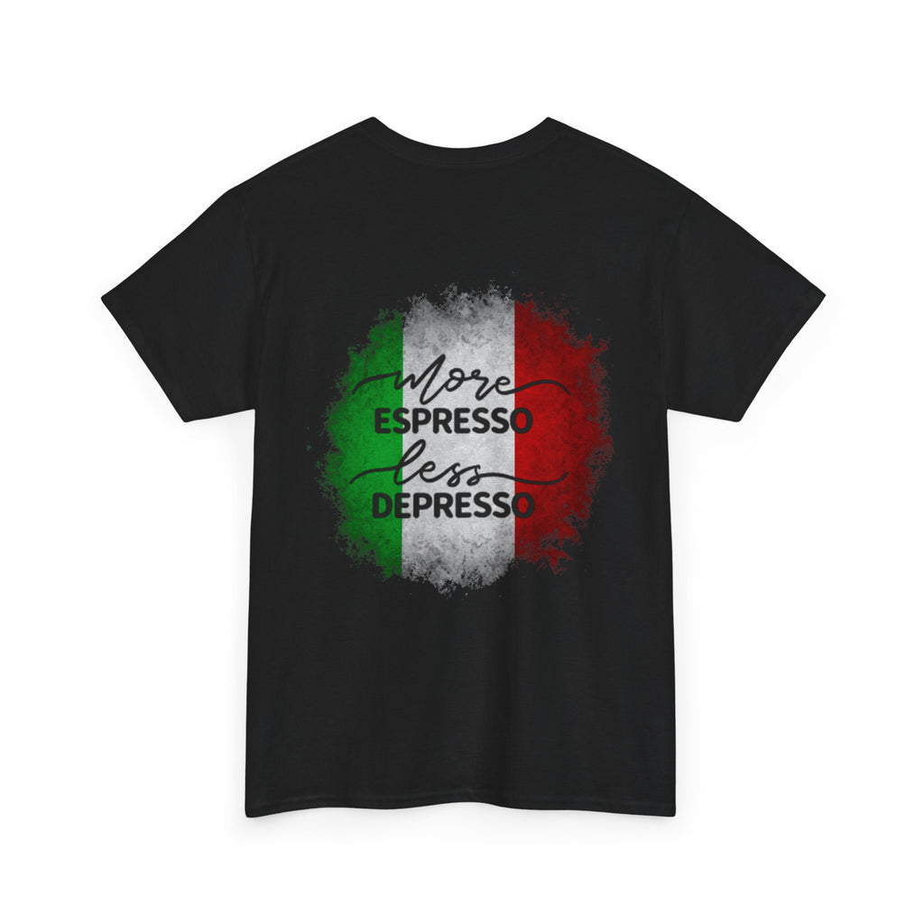 More Espresso Less Depresso Brain Power Shots Tee