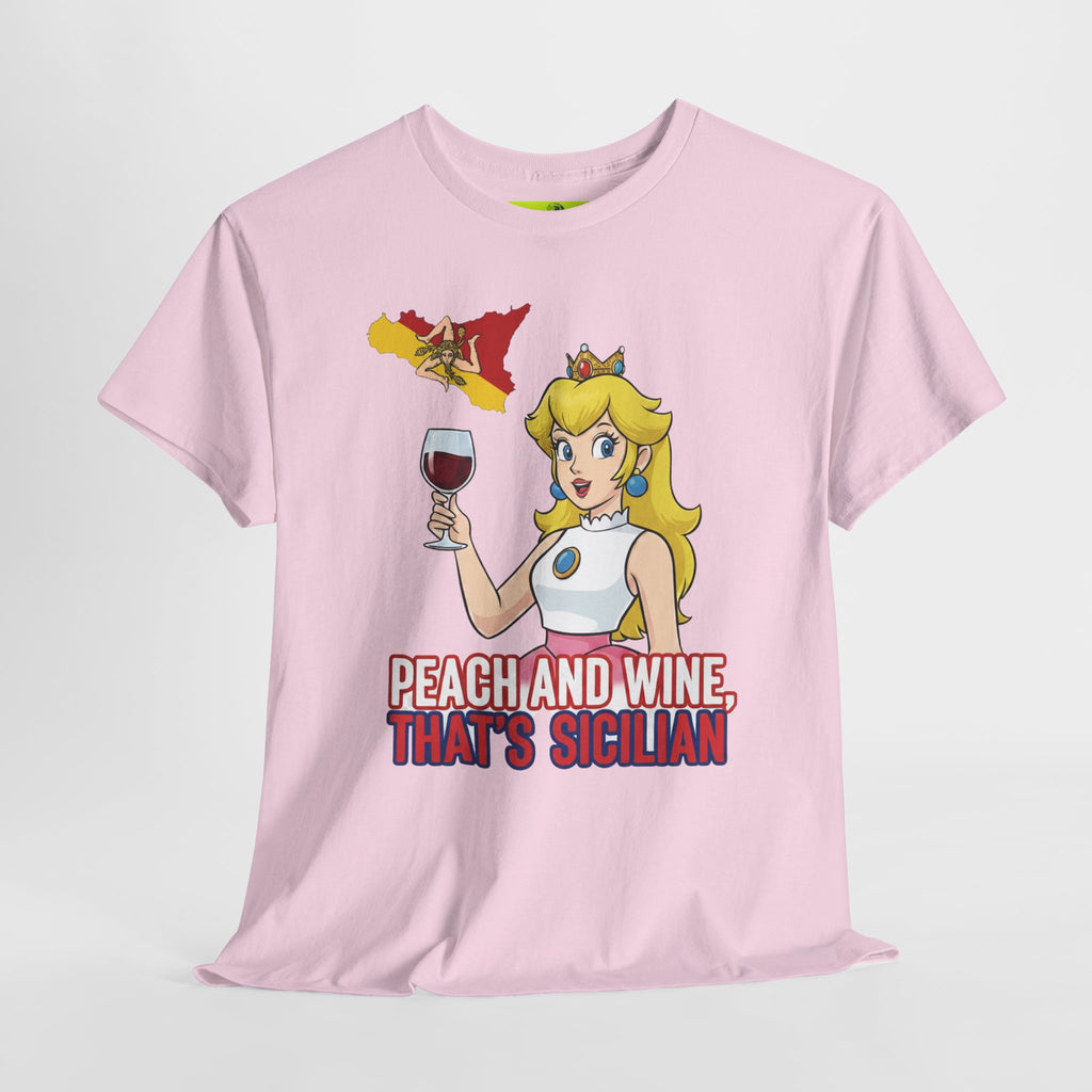 Peach and Wine Unisex Heavy Cotton Tee