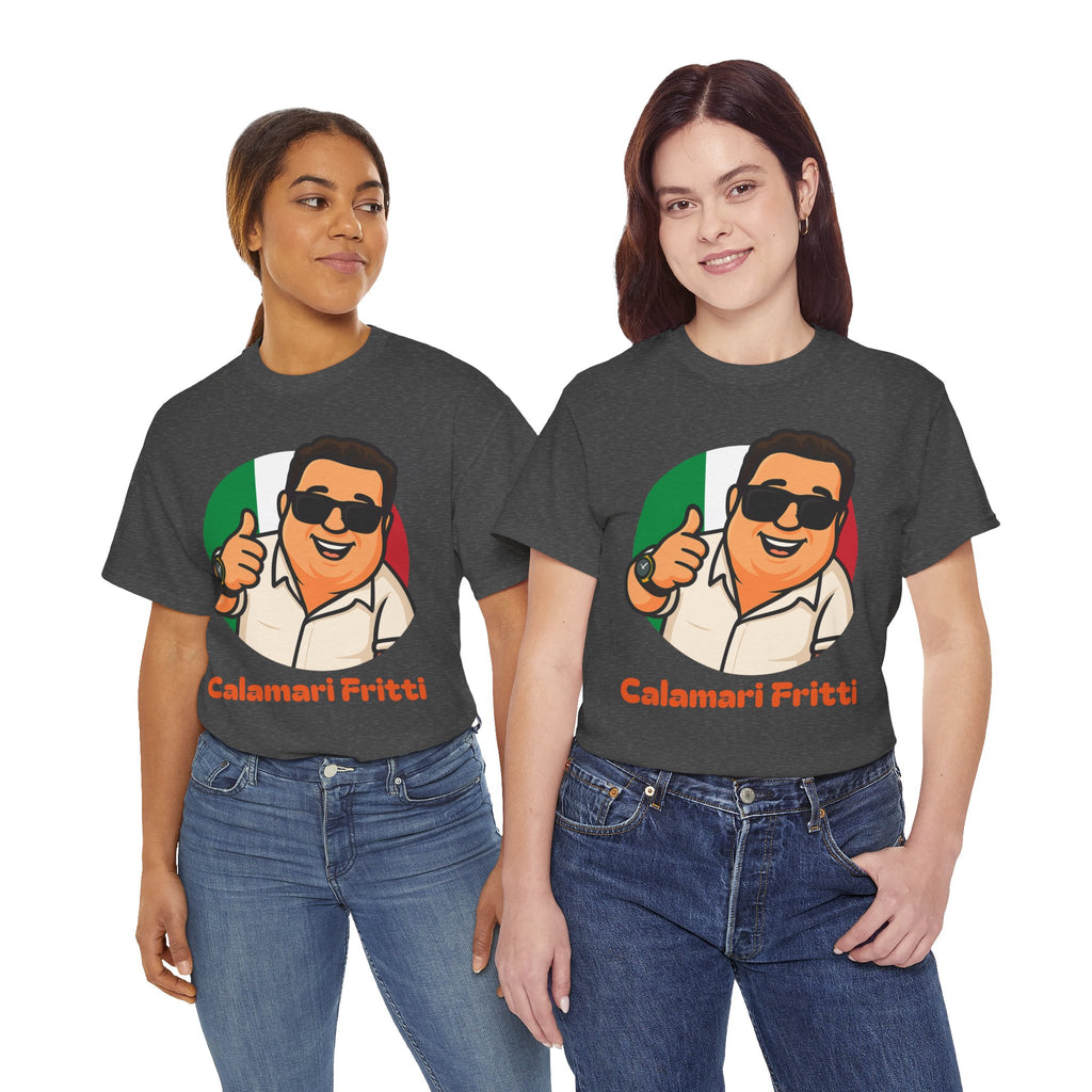 Zio Tony Collection Unisex Dad Jokes Funny Graphic Tee Calamari Fritti