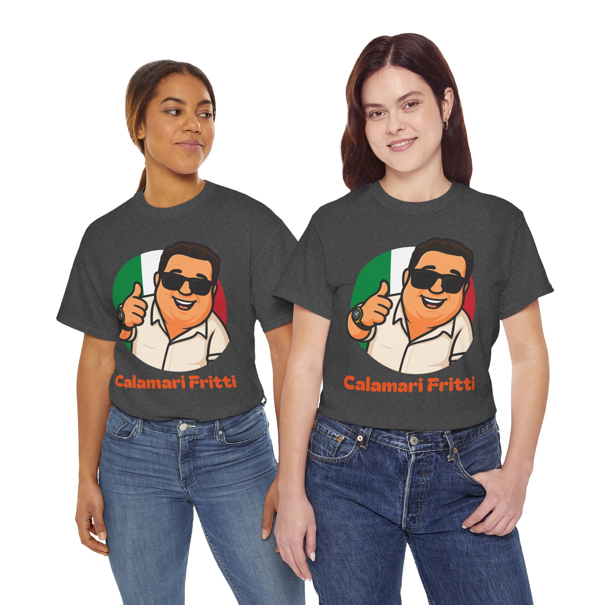 Zio Tony Collection Unisex Dad Jokes Funny Graphic Tee Calamari Fritti