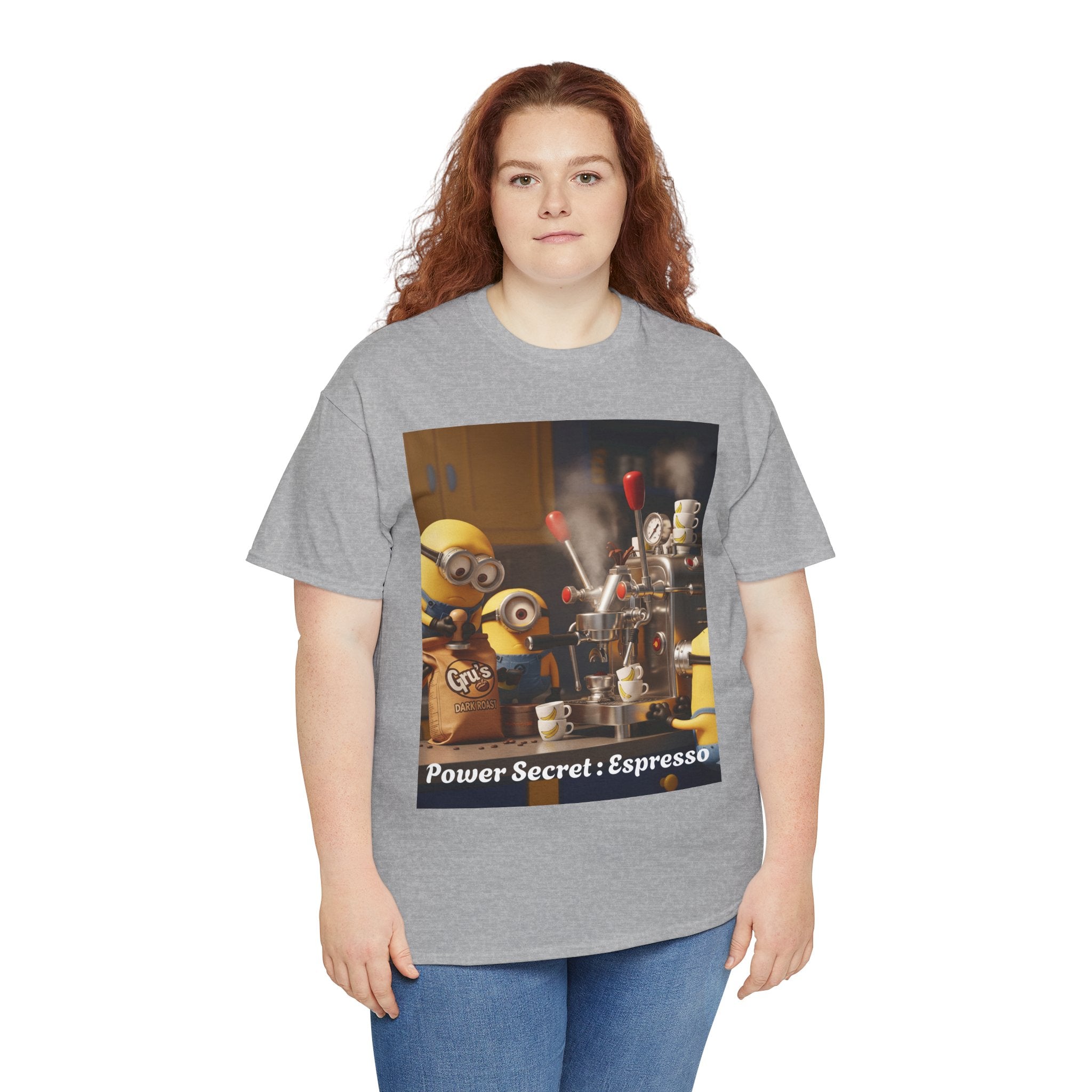 More Espresso Less Depresso Gru Unisex Heavy Cotton Tee