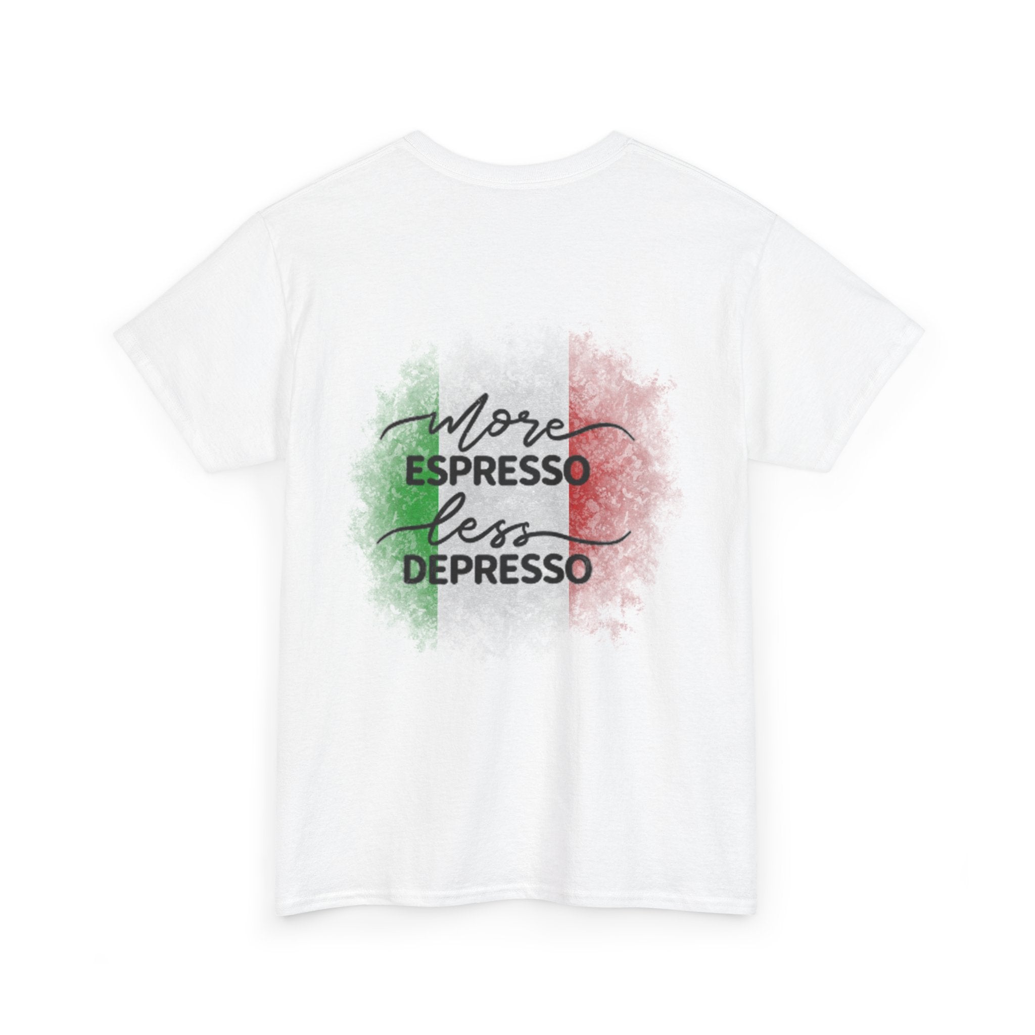 More Espresso Less Depresso Gru Unisex Heavy Cotton Tee