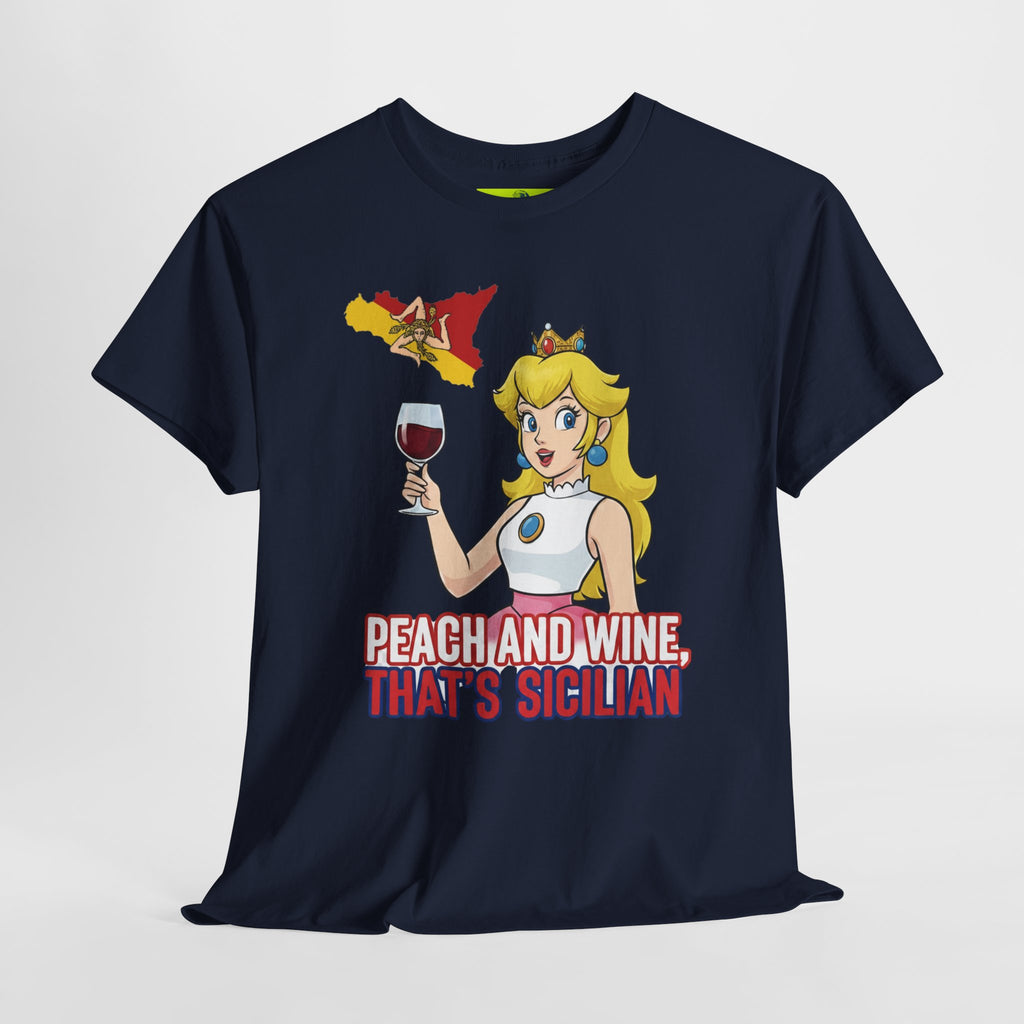 Peach and Wine Unisex Heavy Cotton Tee