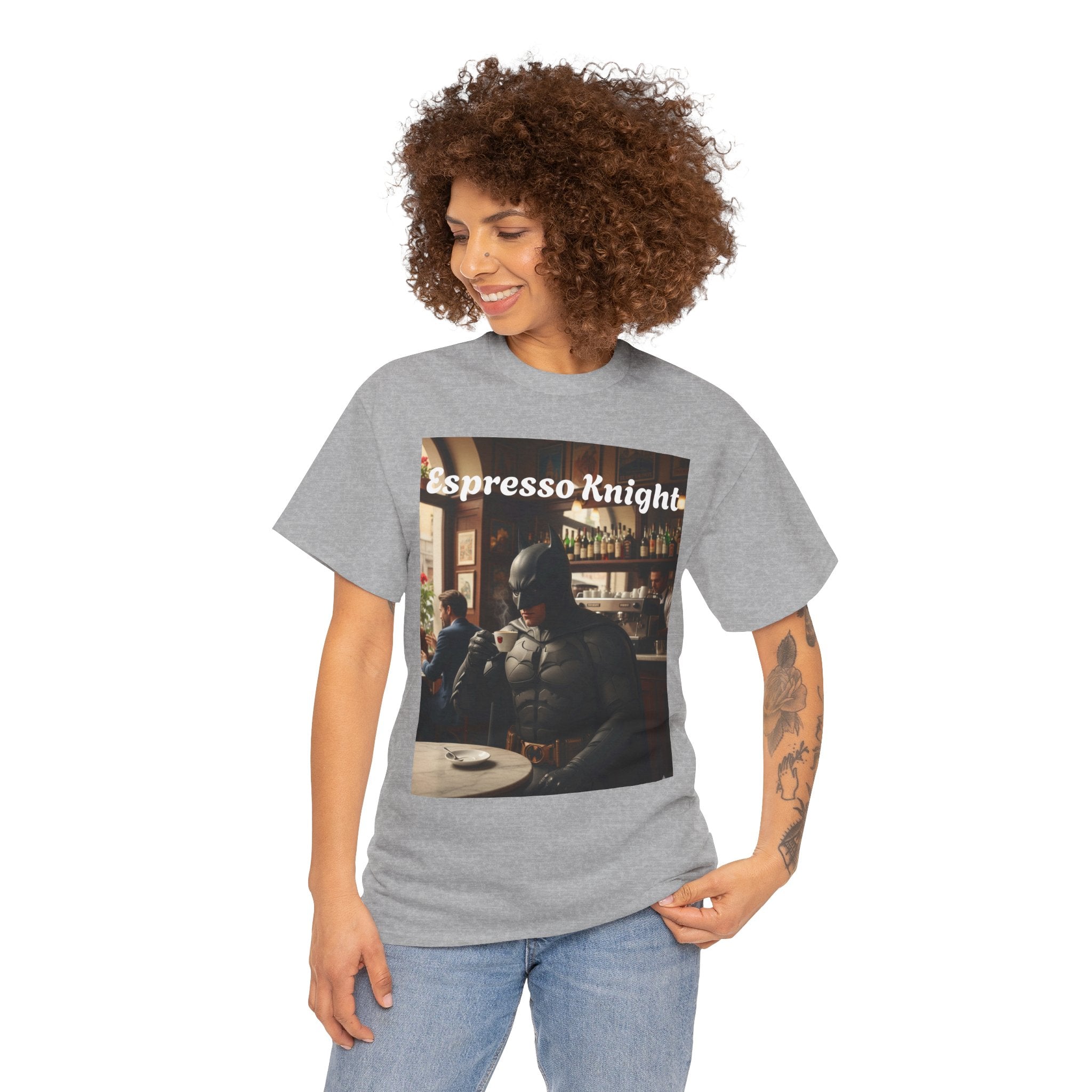 More Espresso Less Depresso Espresso Knight Unisex Heavy Cotton Tee