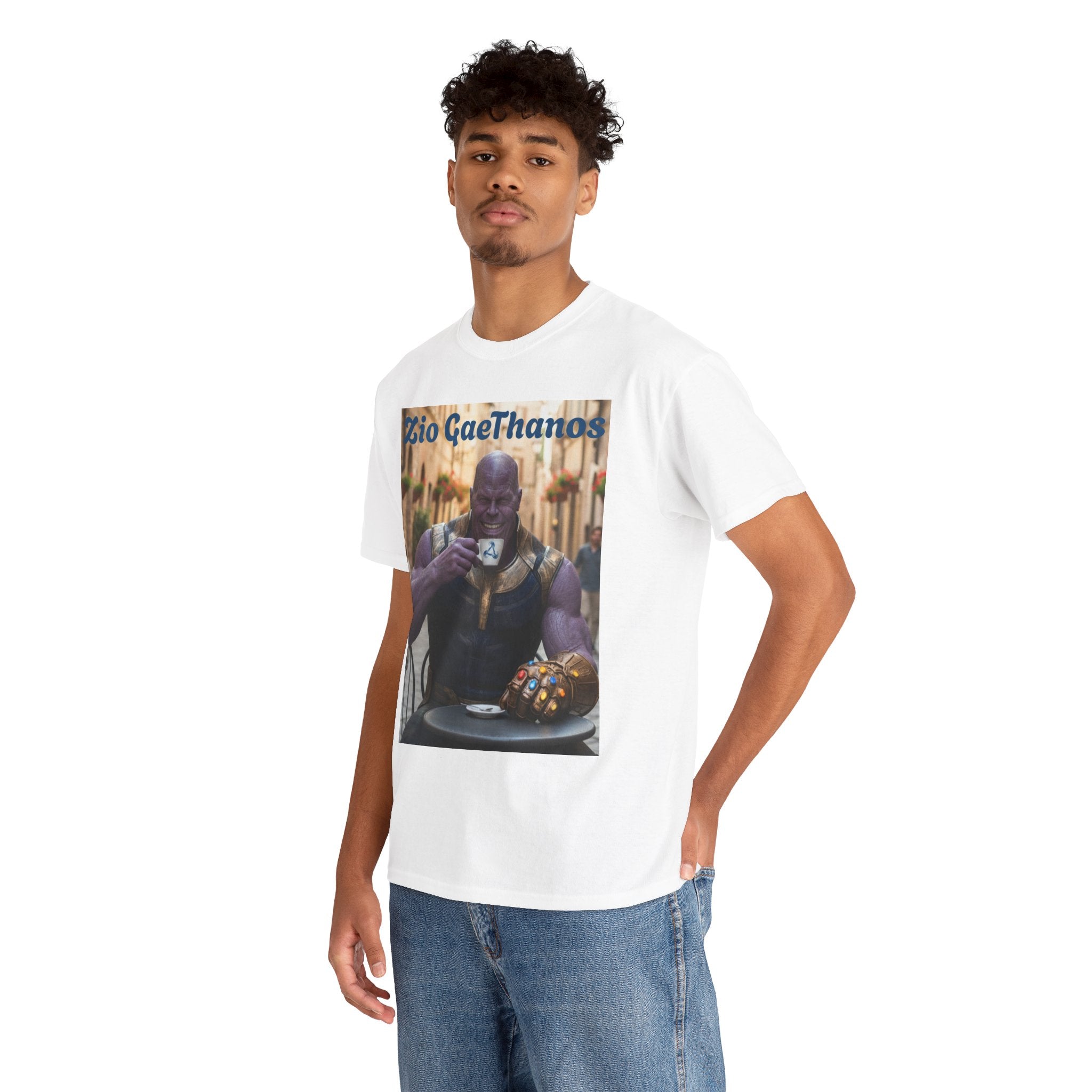 More Espresso Less Depresso GaeThanos Unisex Heavy Cotton Tee