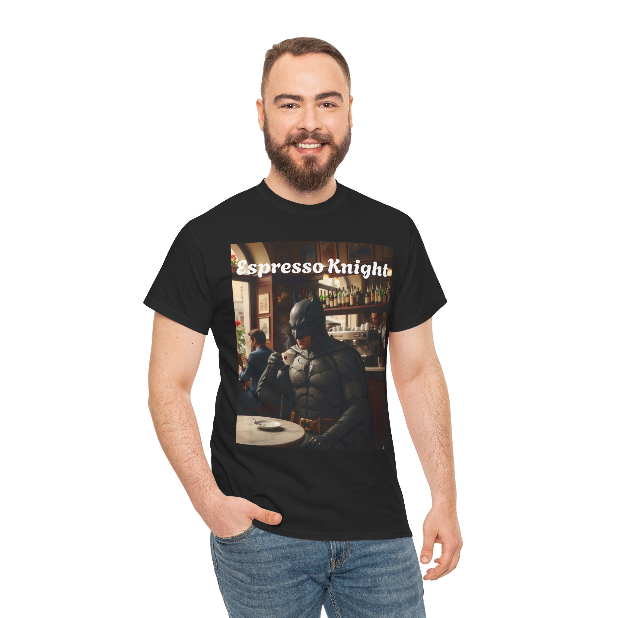 More Espresso Less Depresso Espresso Knight Unisex Heavy Cotton Tee