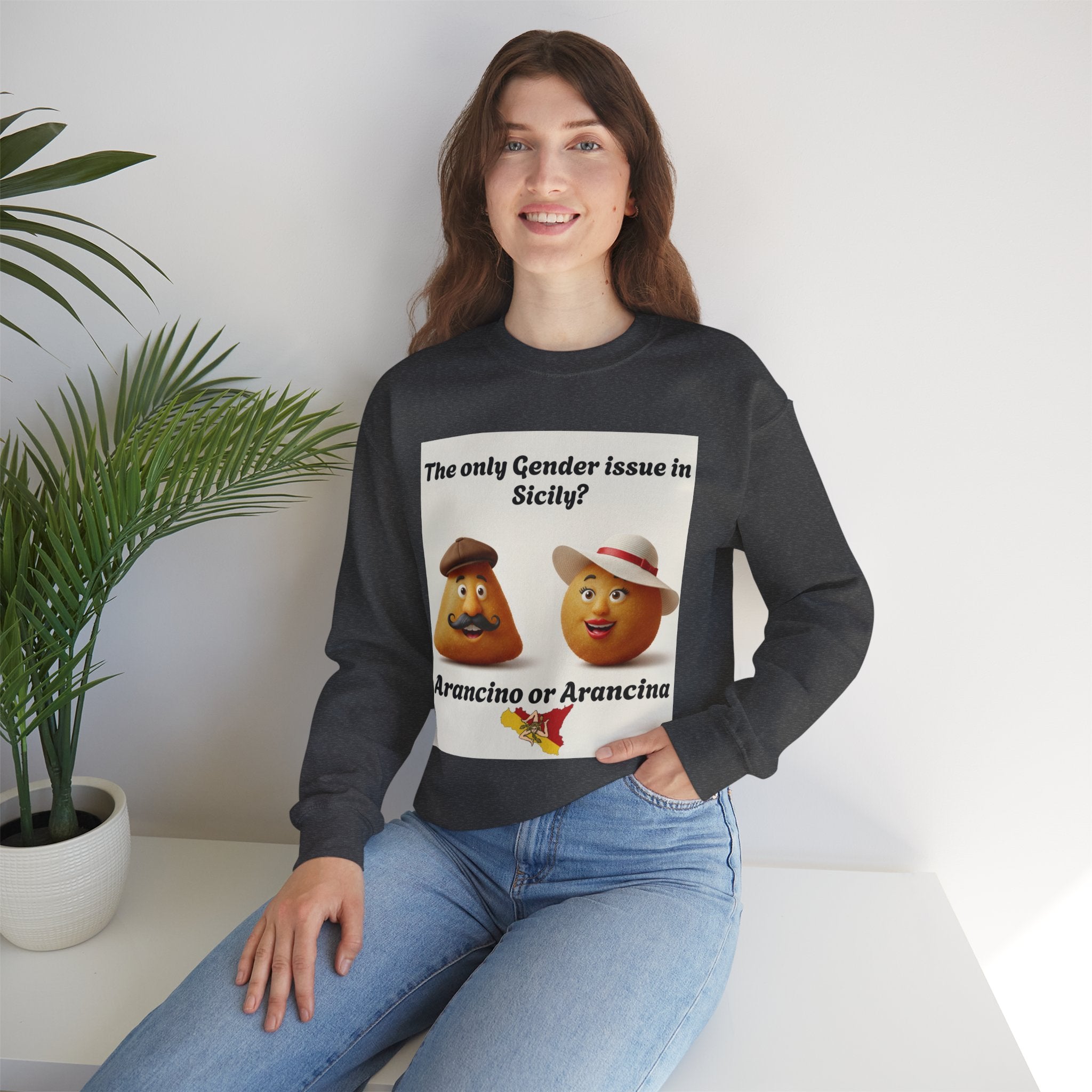 Sicilian Gender Issue Crewneck Sweatshirt - Unisex Heavy Blend™