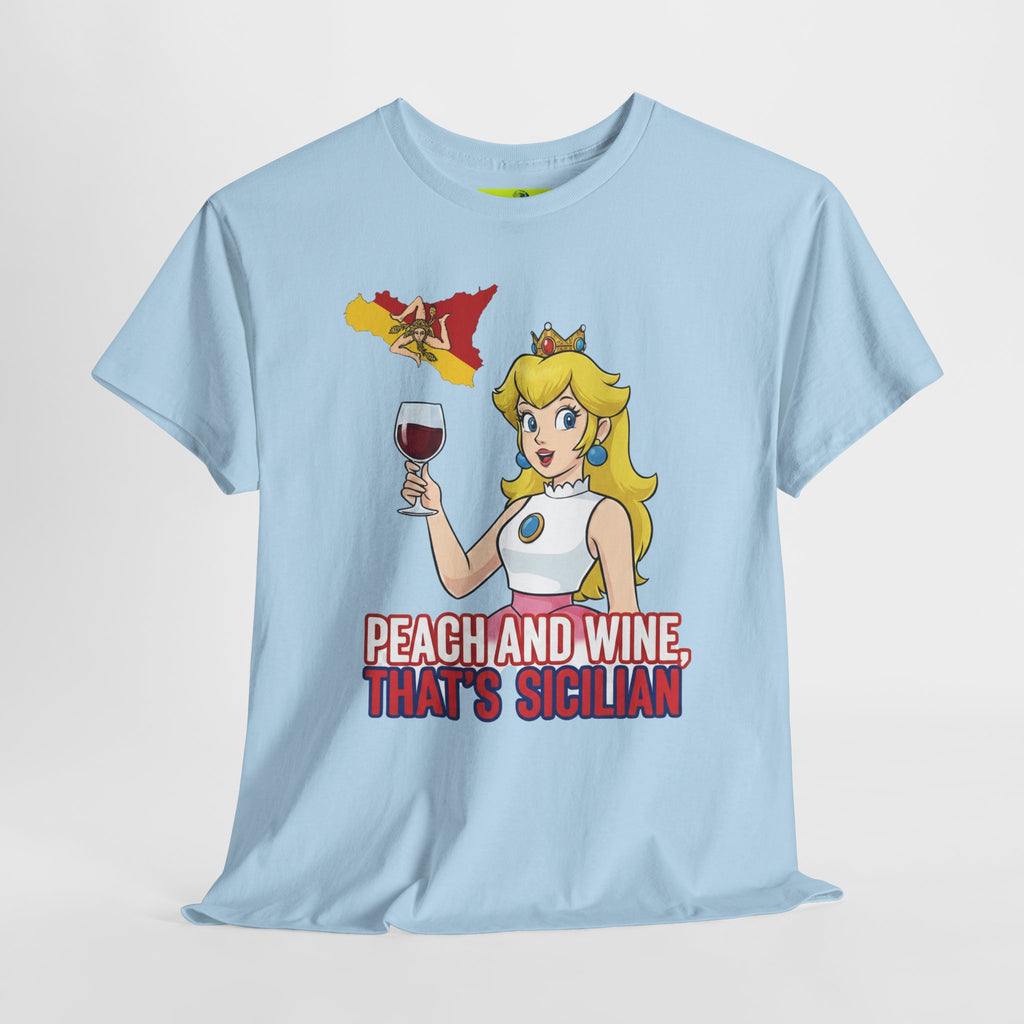 Peach and Wine Unisex Heavy Cotton Tee
