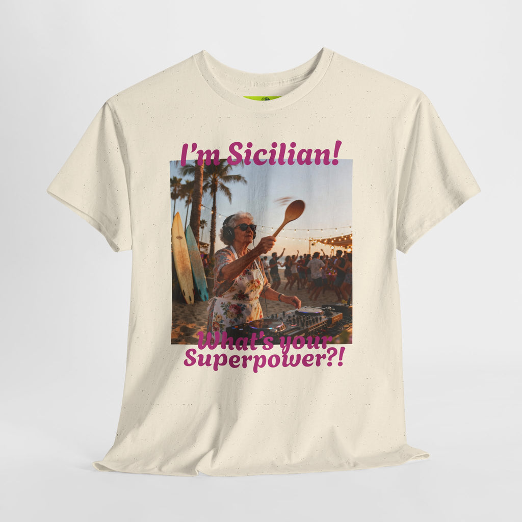 Sicilian Superpower Unisex Heavy Cotton Tee