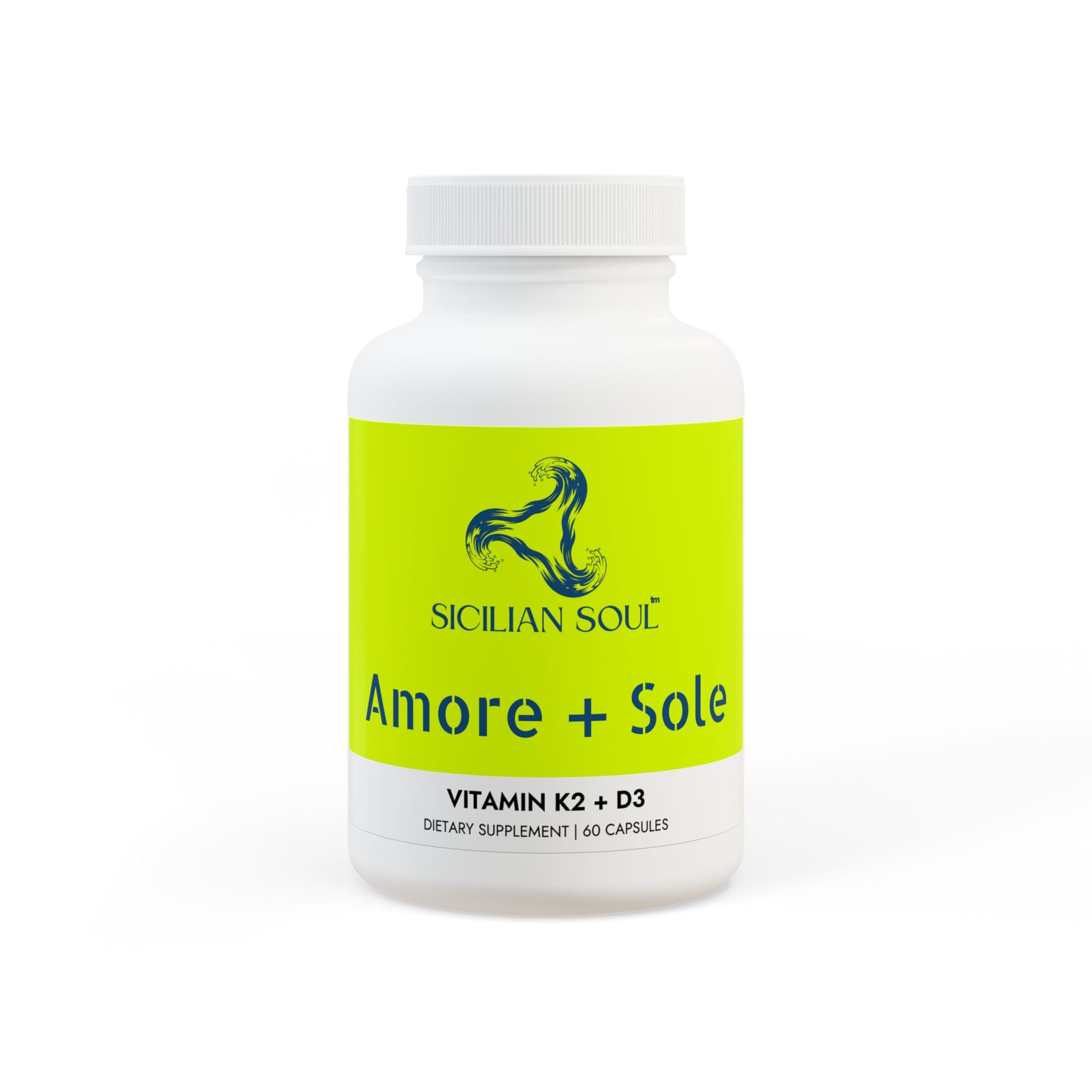 Sicilian Soul - Sole e Amore Vitamin K2 + D3 Supplement (60 Capsules)
