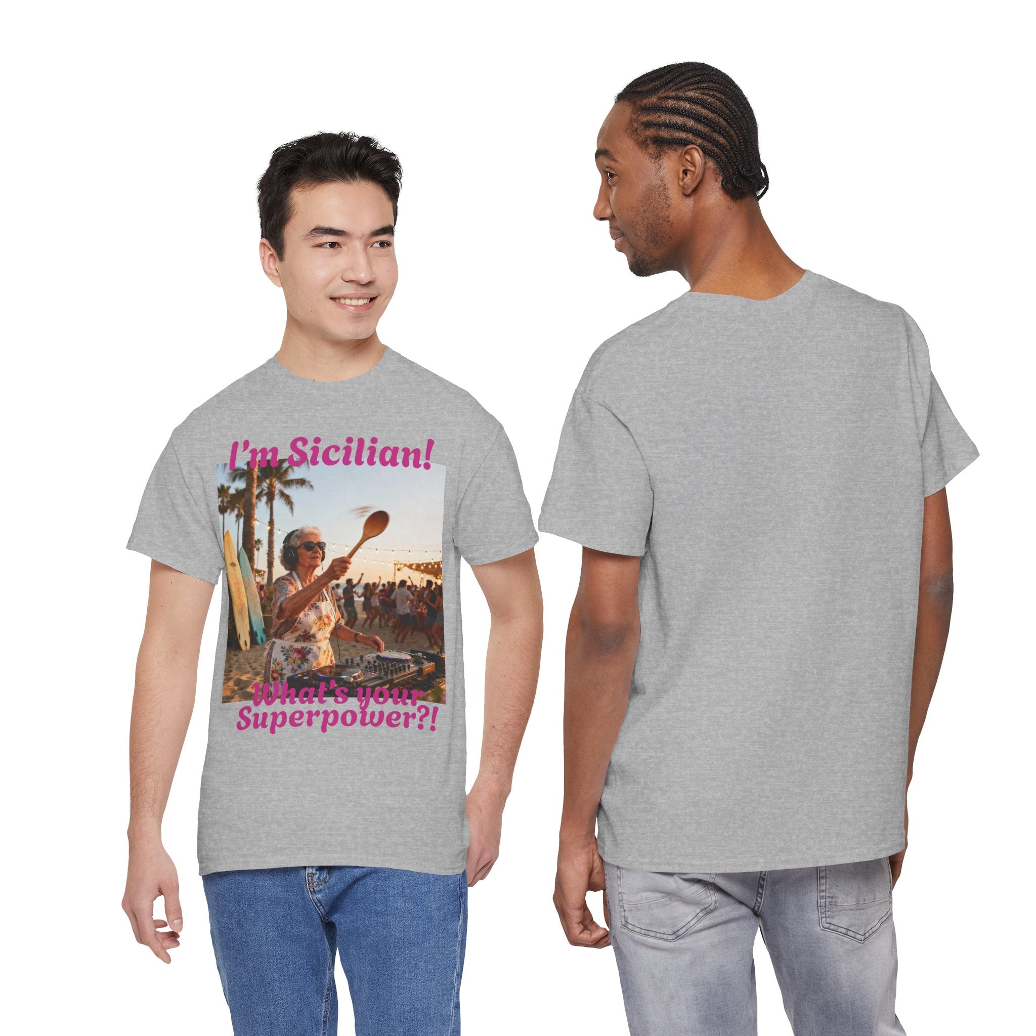 Sicilian Superpower Unisex Heavy Cotton Tee