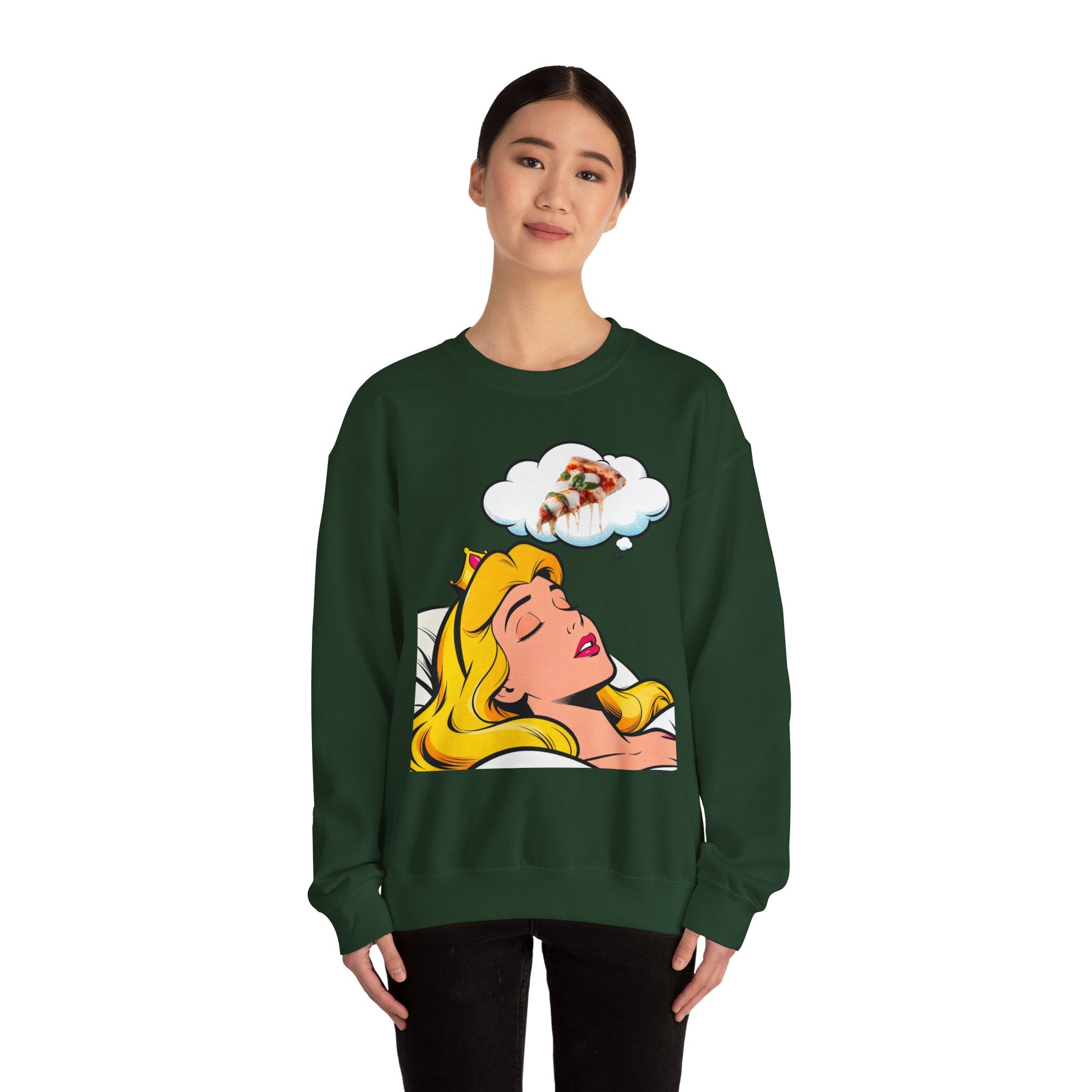 Pizza Dreamy Princess Crewneck – Cozy, Artsy & Whimsical