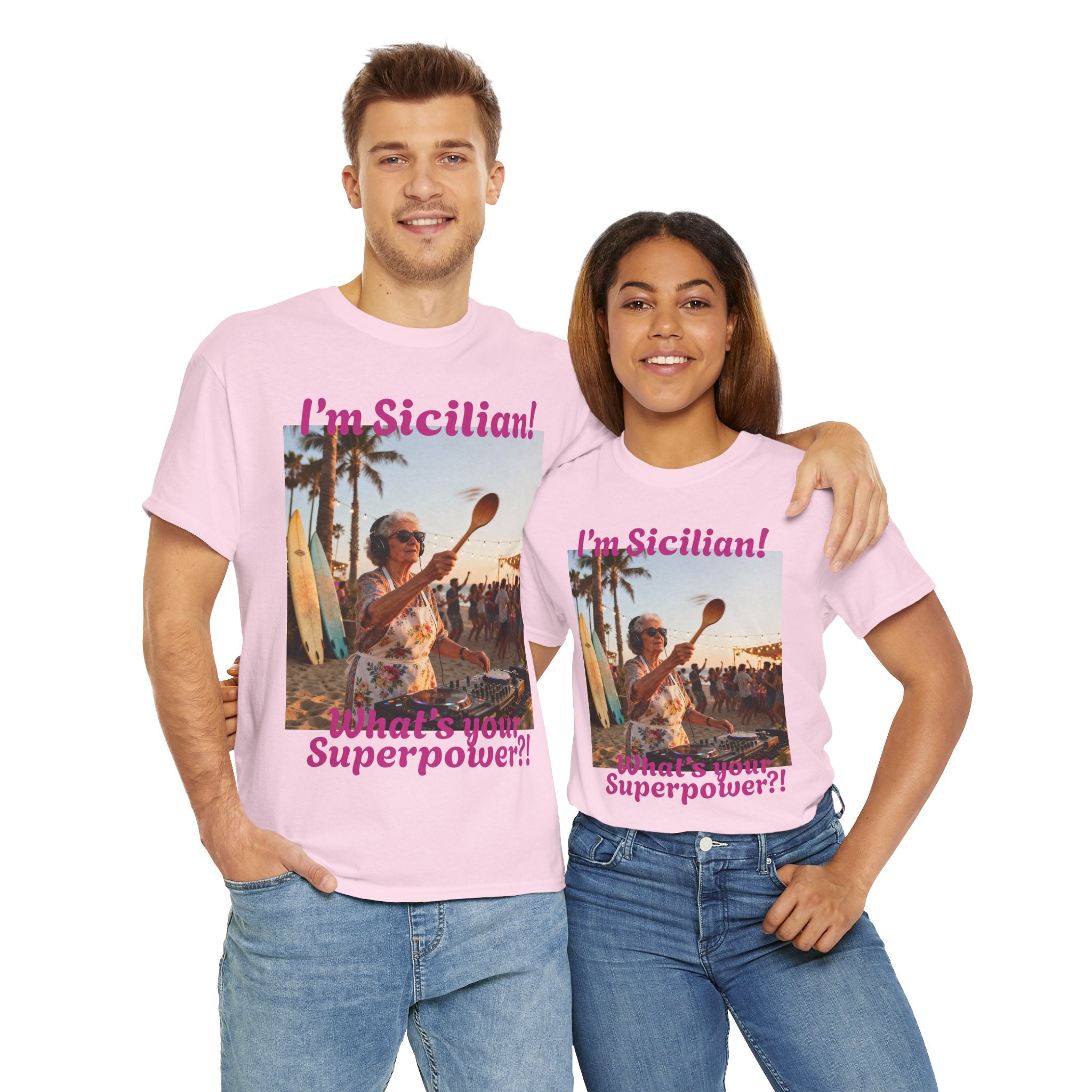 Sicilian Superpower Unisex Heavy Cotton Tee