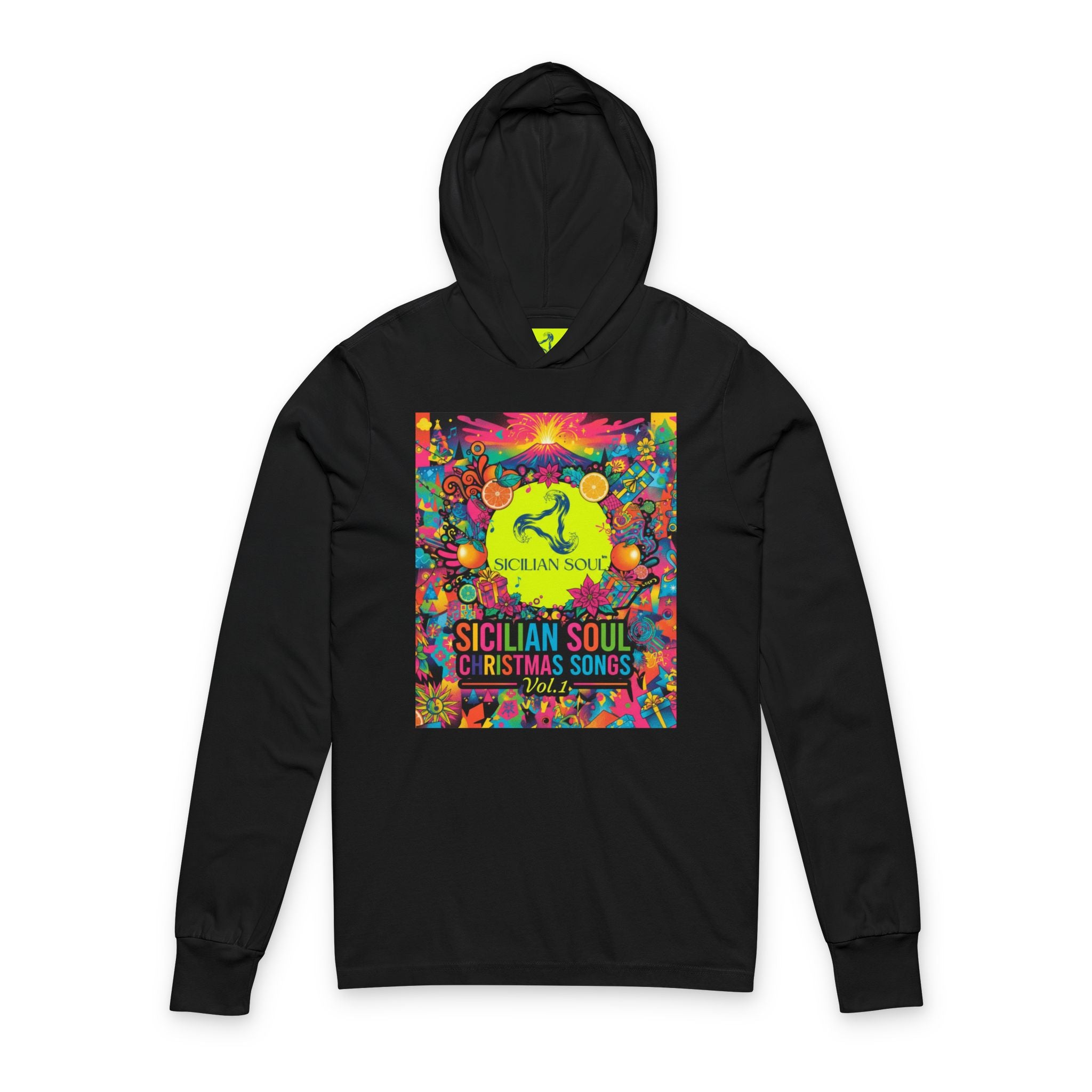 Christmas Sicilian Soul Records — Vibrant Pop Art Portrait Hoodie Tee