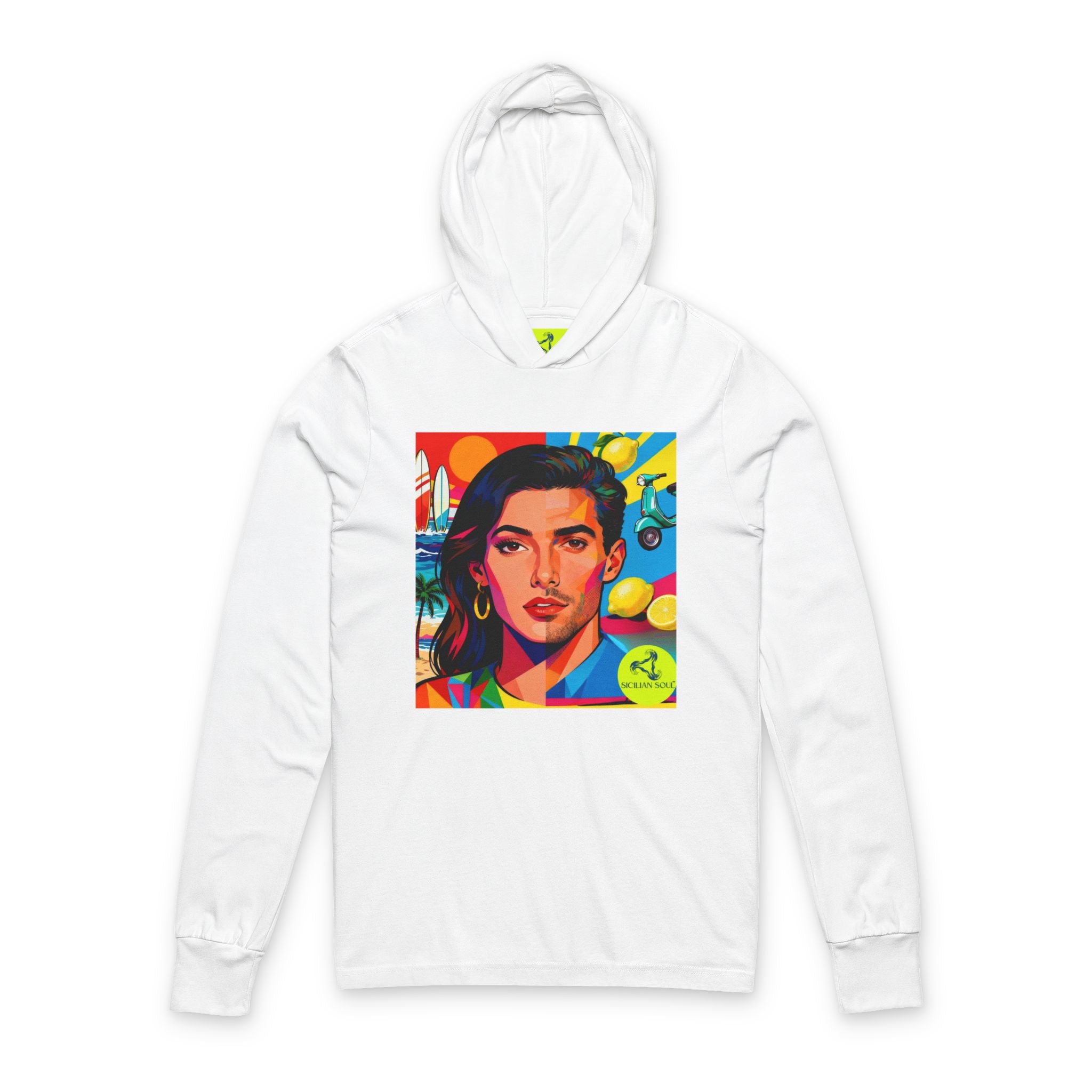 Sicilian Soul Records — Vibrant Pop Art Portrait Hoodie Tee