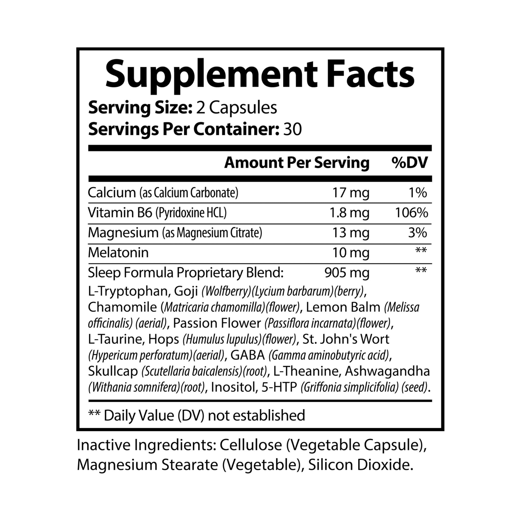 Sicilian Soul- Futtitinni  Sleep Supplement (60 Capsules)