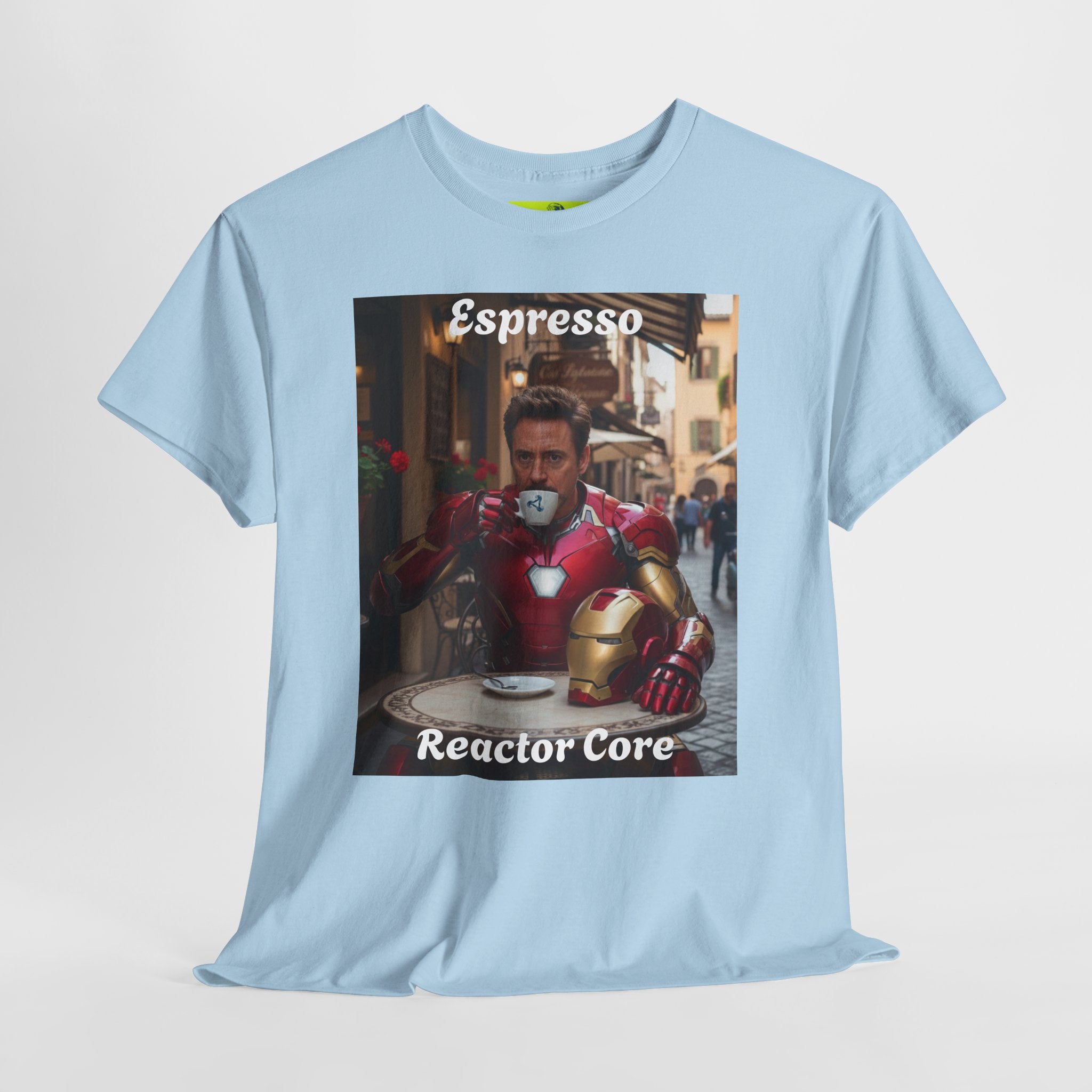 More Espresso Less Depresso Espresso Reactor Core Unisex Heavy Cotton Tee