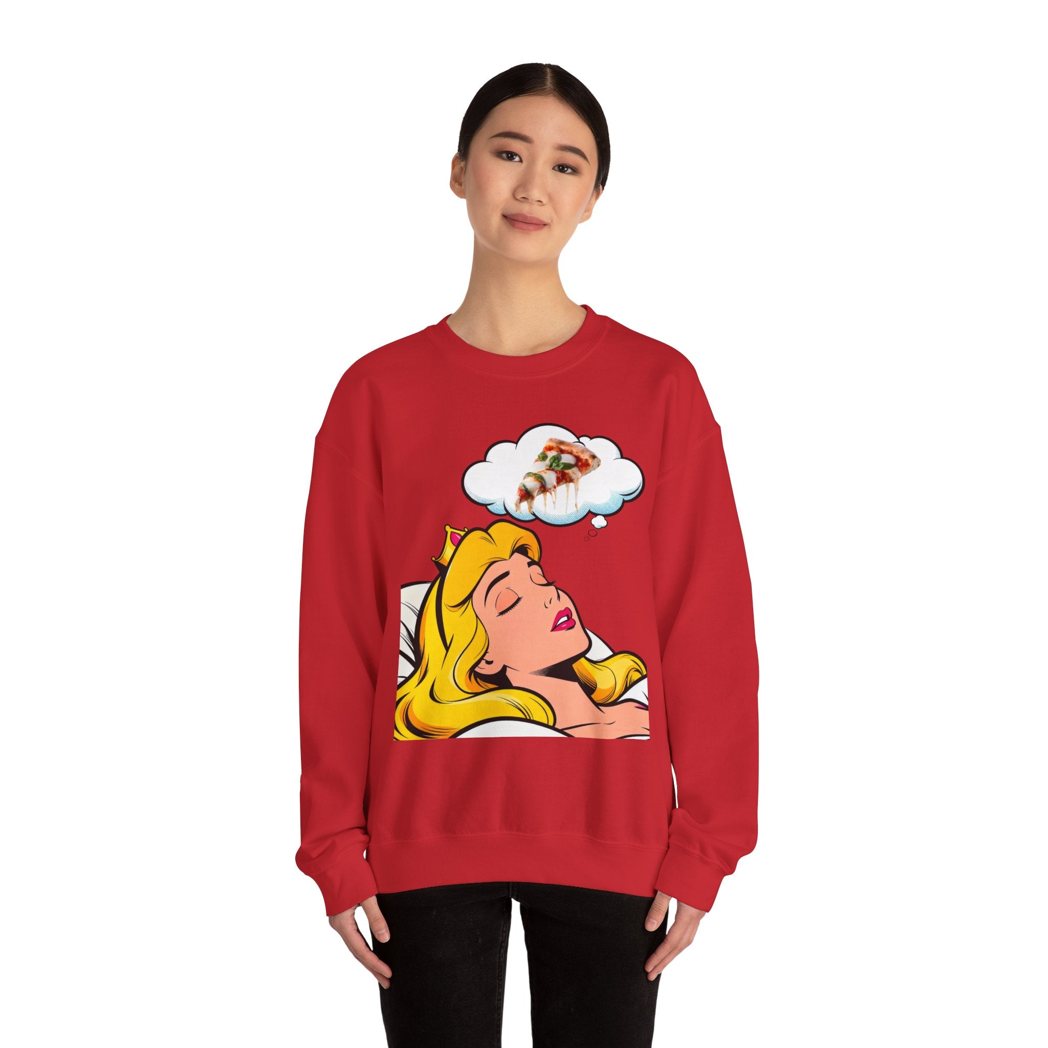 Pizza Dreamy Princess Crewneck – Cozy, Artsy & Whimsical