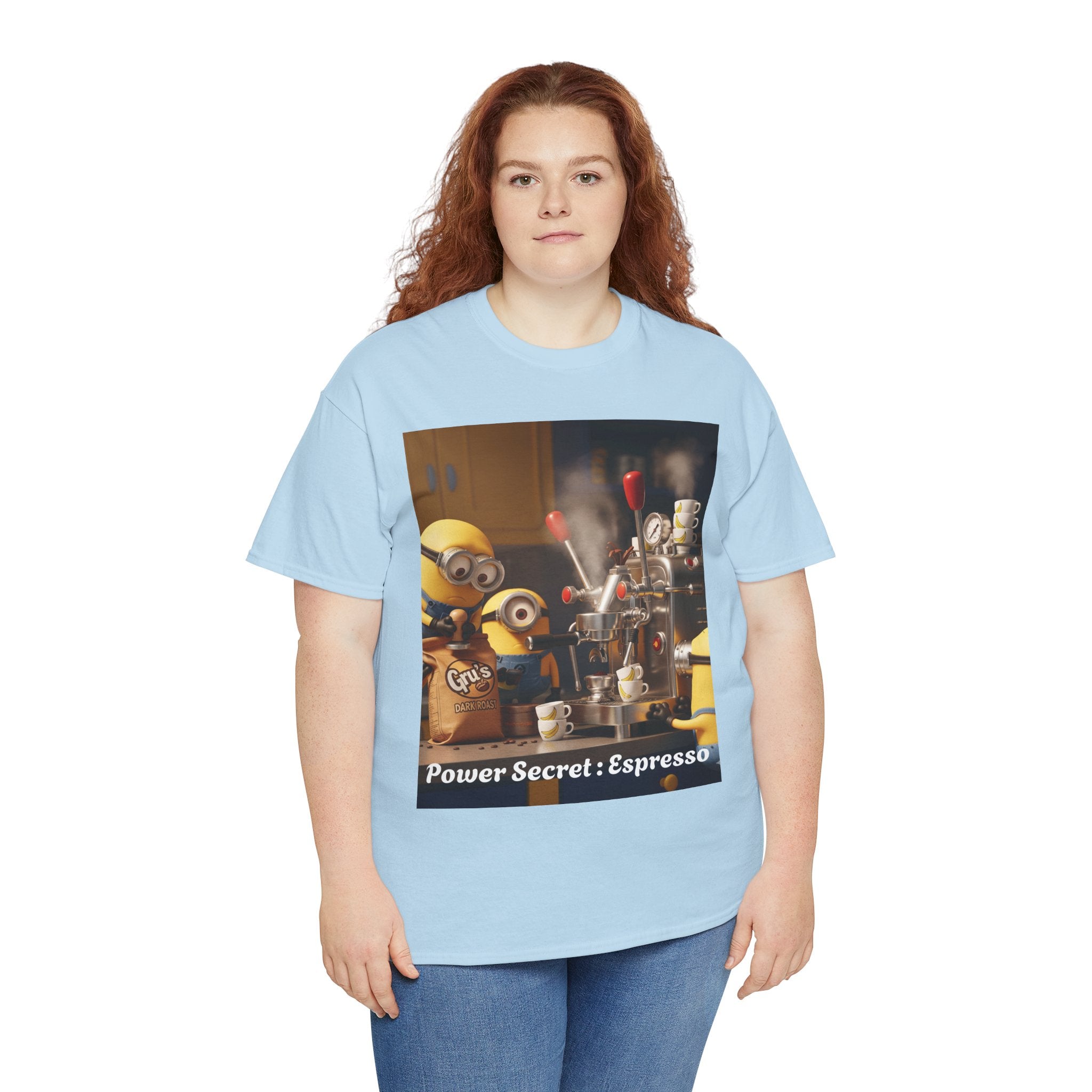 More Espresso Less Depresso Gru Unisex Heavy Cotton Tee