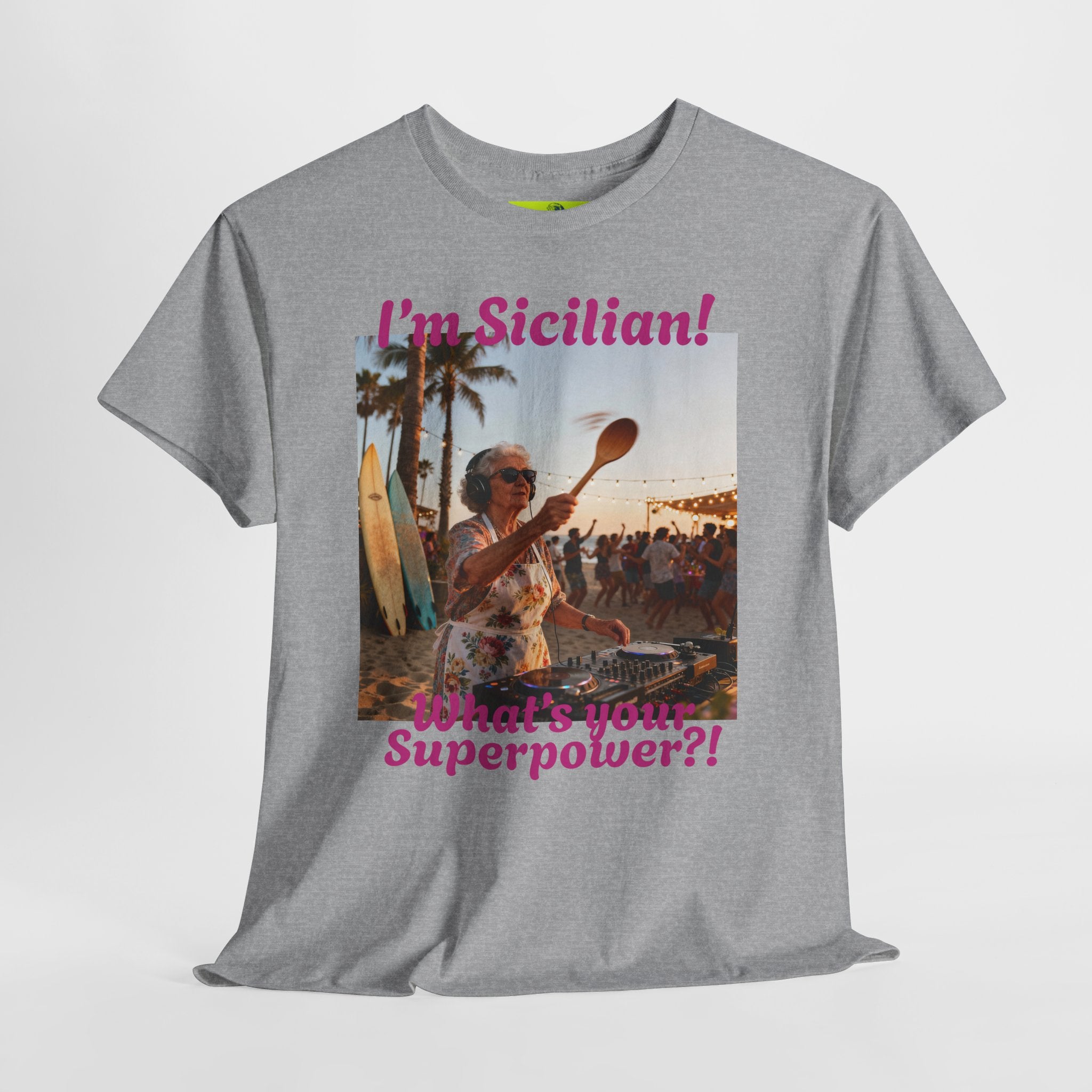 Sicilian Superpower Unisex Heavy Cotton Tee