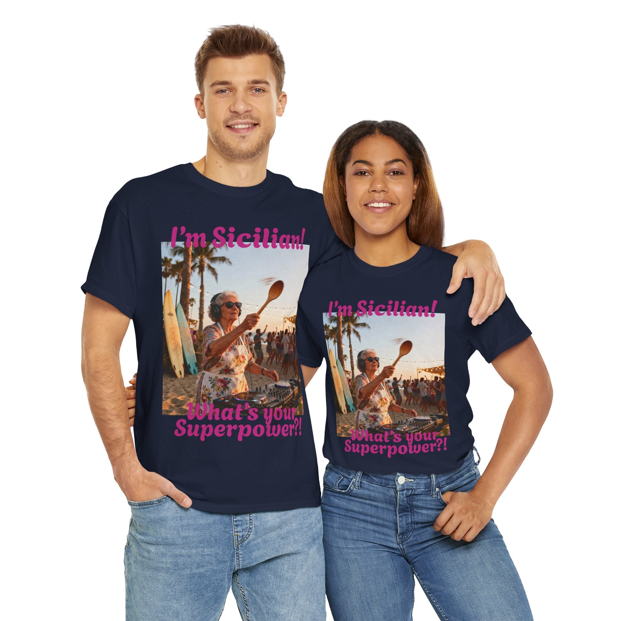 Sicilian Superpower Unisex Heavy Cotton Tee
