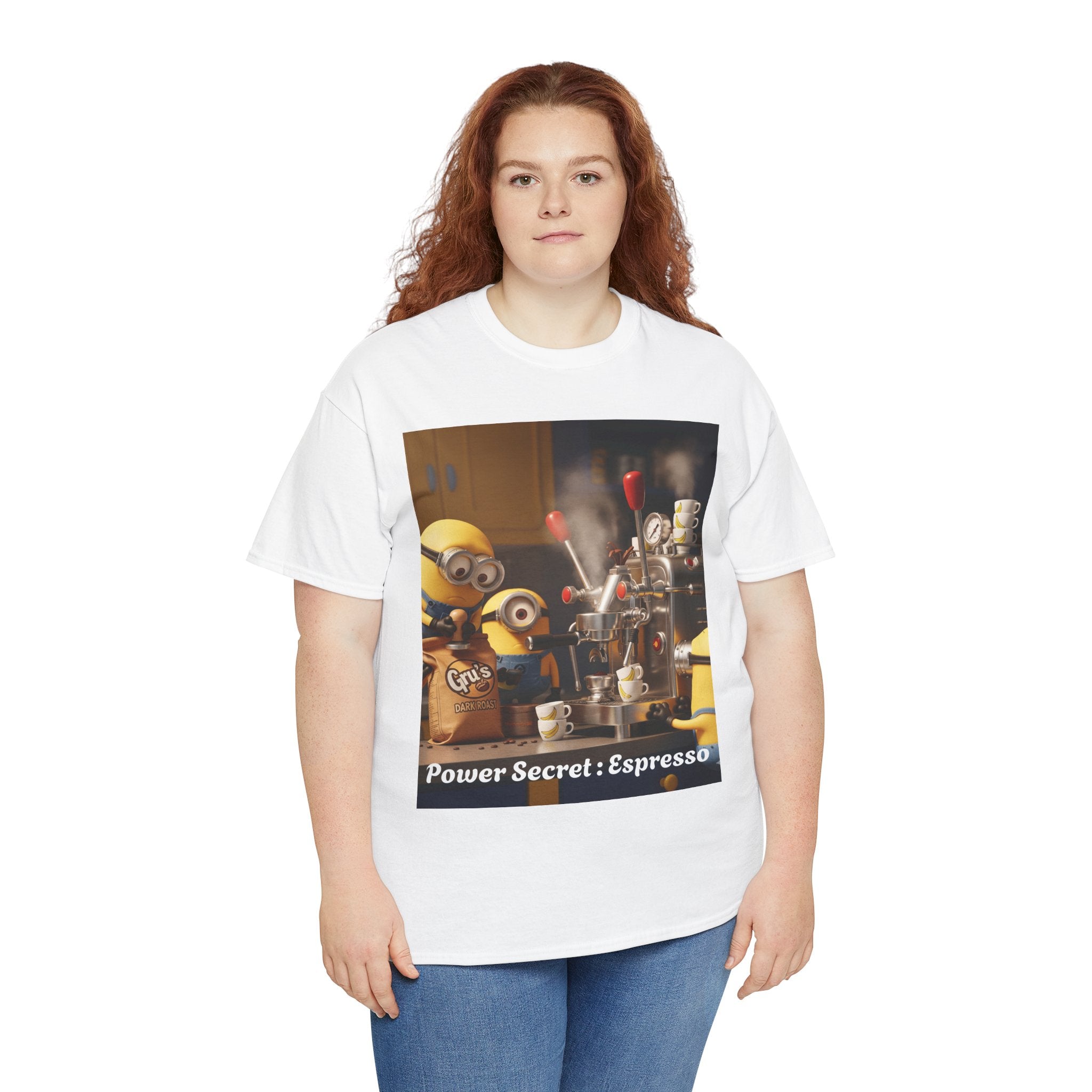 More Espresso Less Depresso Gru Unisex Heavy Cotton Tee