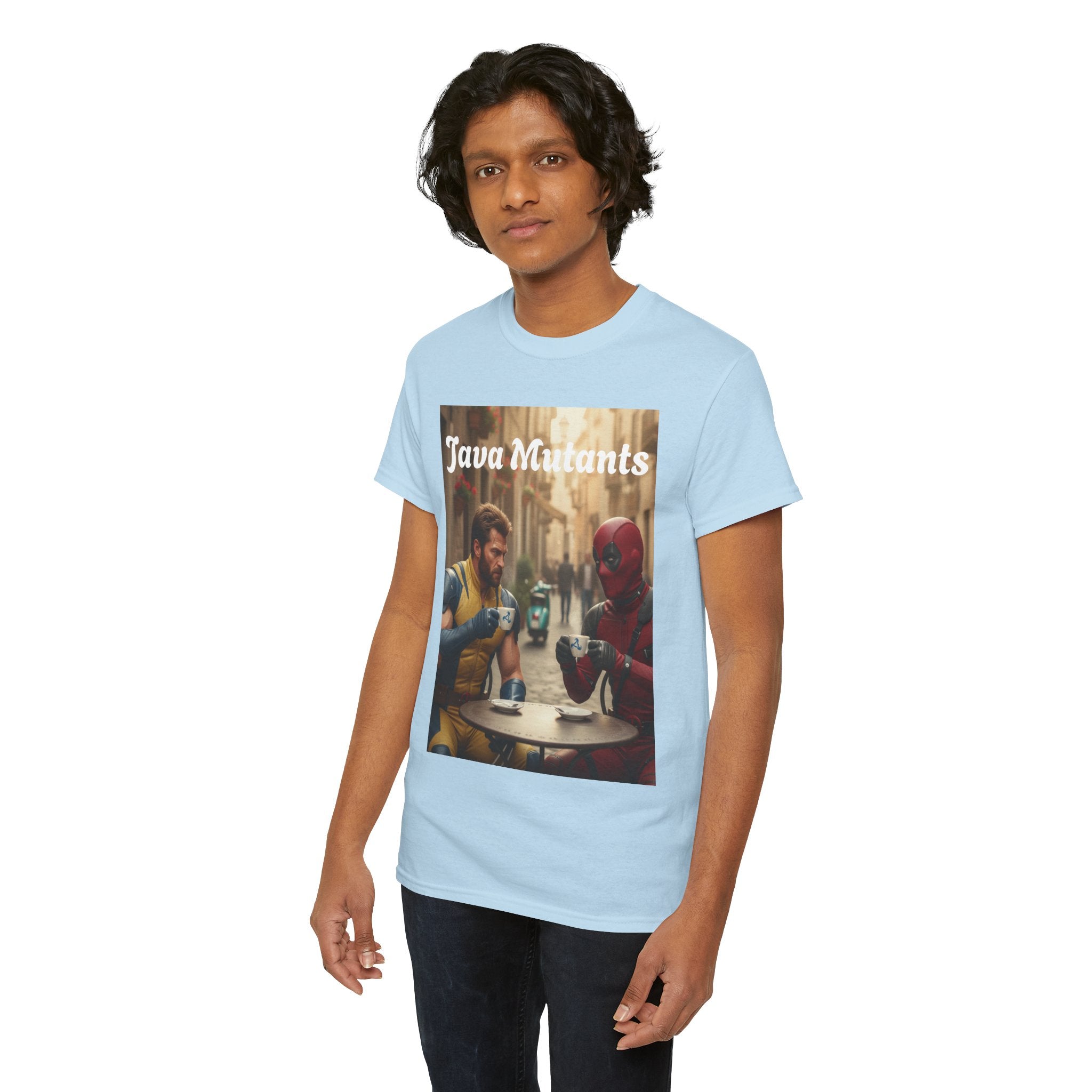 More Espresso Less Depresso Java Mutants Unisex Heavy Cotton Tee