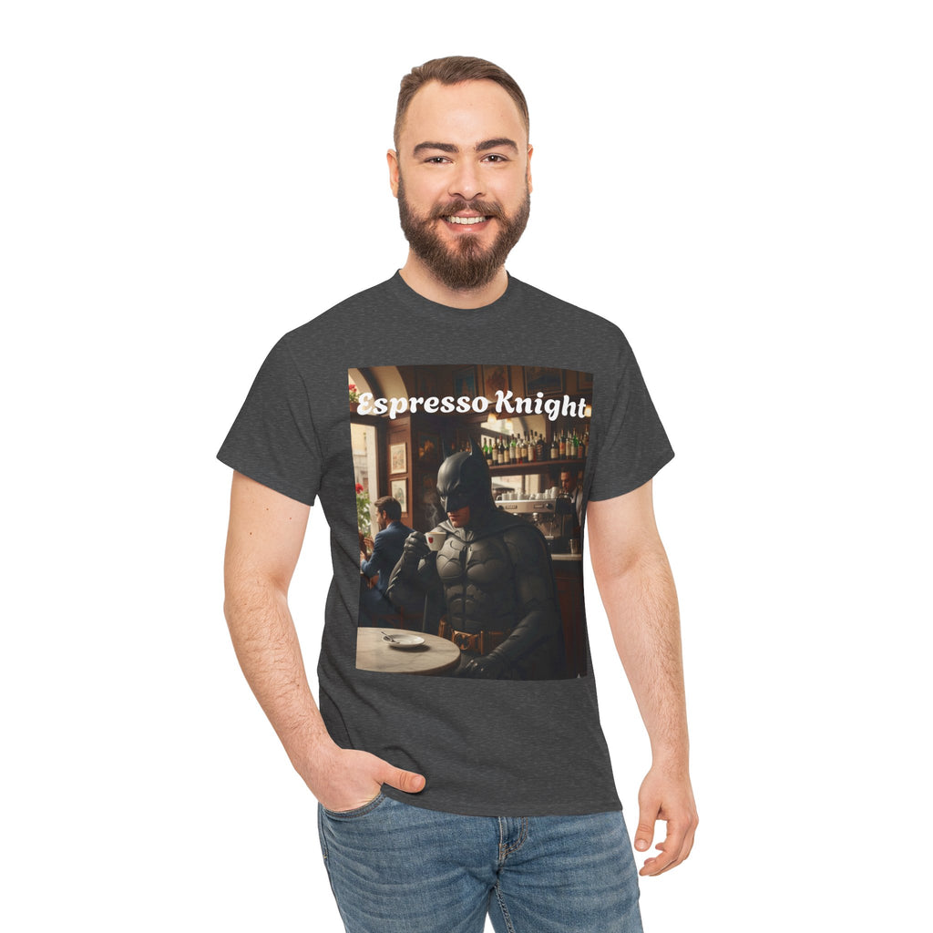 More Espresso Less Depresso Espresso Knight Unisex Heavy Cotton Tee