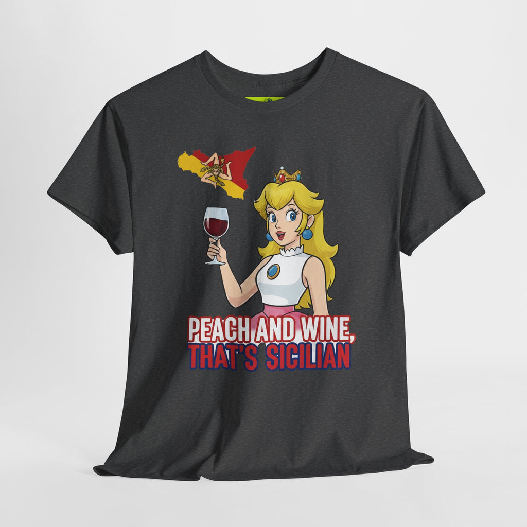 Peach and Wine Unisex Heavy Cotton Tee