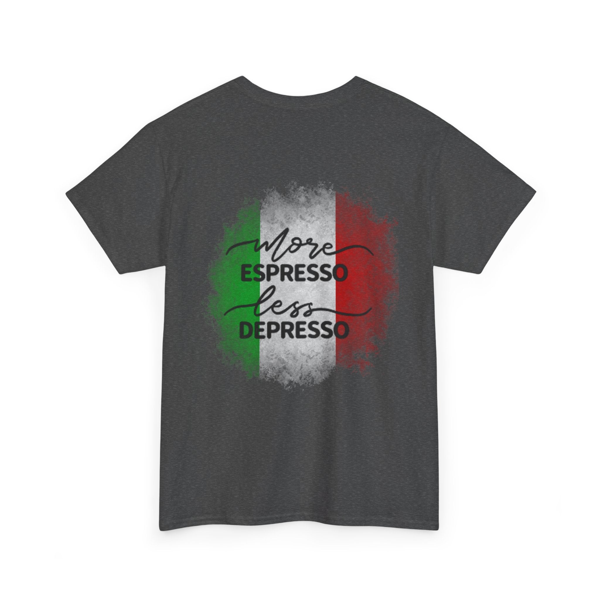 More Espresso Less Depresso GaeThanos Unisex Heavy Cotton Tee