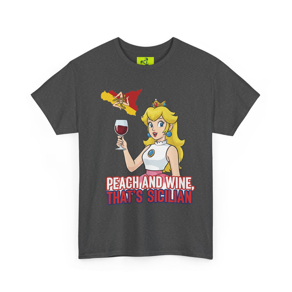 Peach and Wine Unisex Heavy Cotton Tee