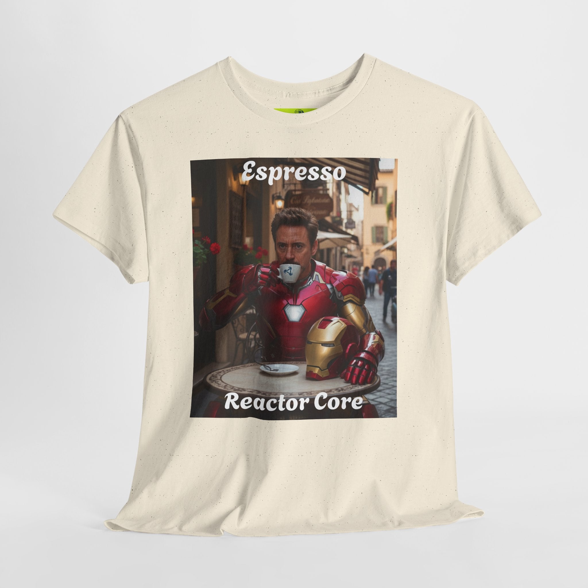 More Espresso Less Depresso Espresso Reactor Core Unisex Heavy Cotton Tee