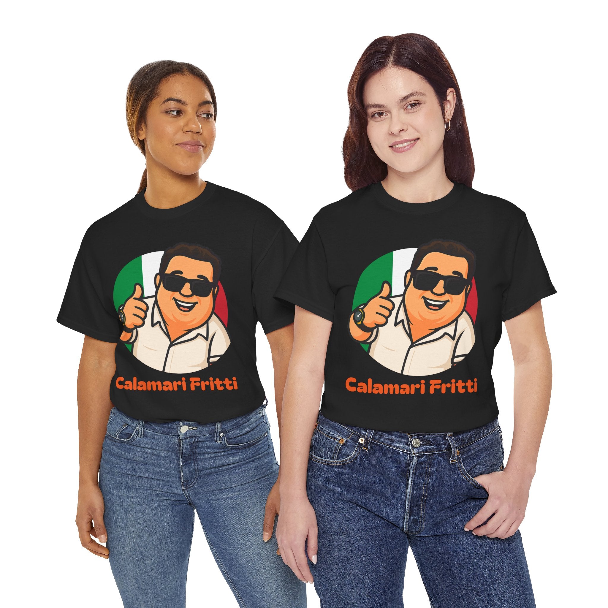 Zio Tony Collection Unisex Dad Jokes Funny Graphic Tee Calamari Fritti
