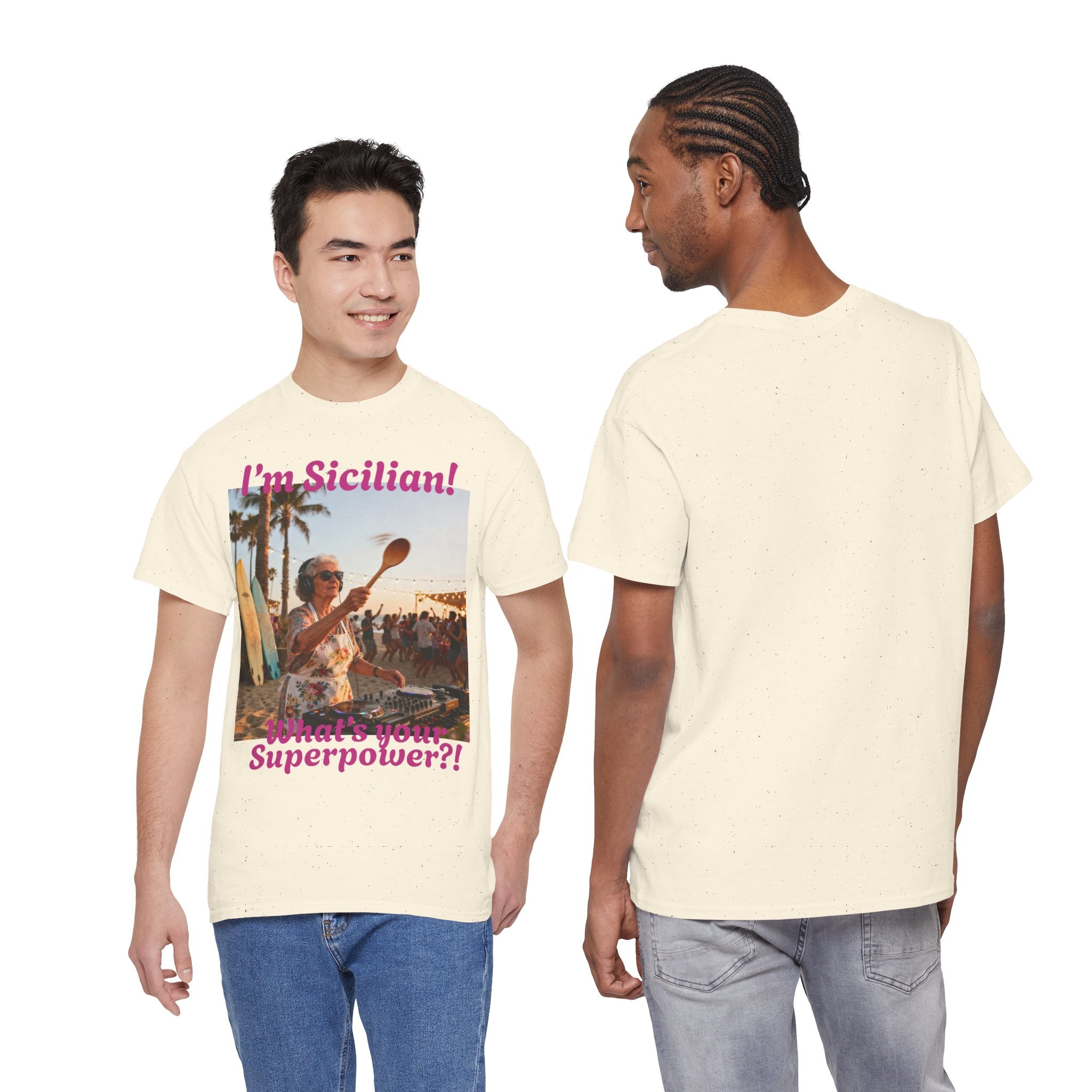 Sicilian Superpower Unisex Heavy Cotton Tee
