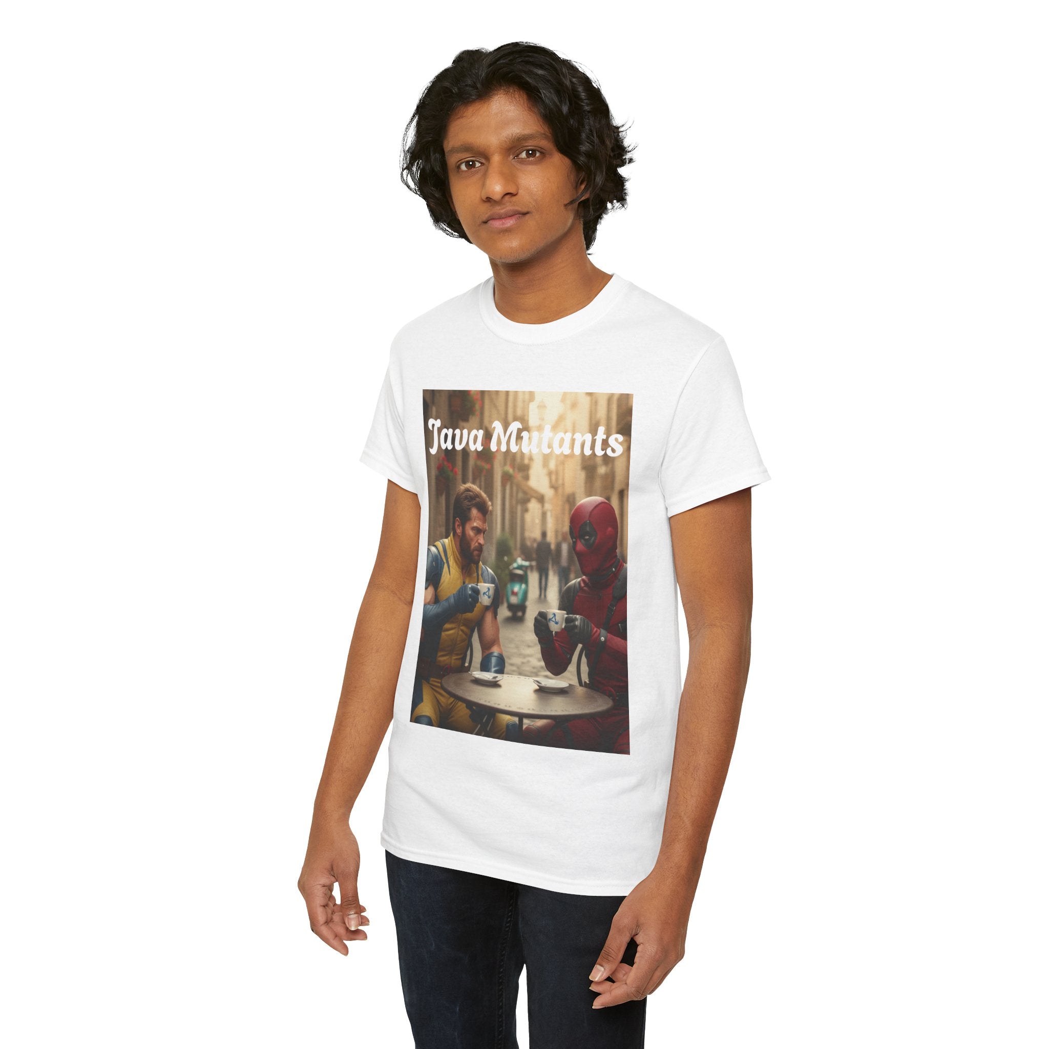 More Espresso Less Depresso Java Mutants Unisex Heavy Cotton Tee