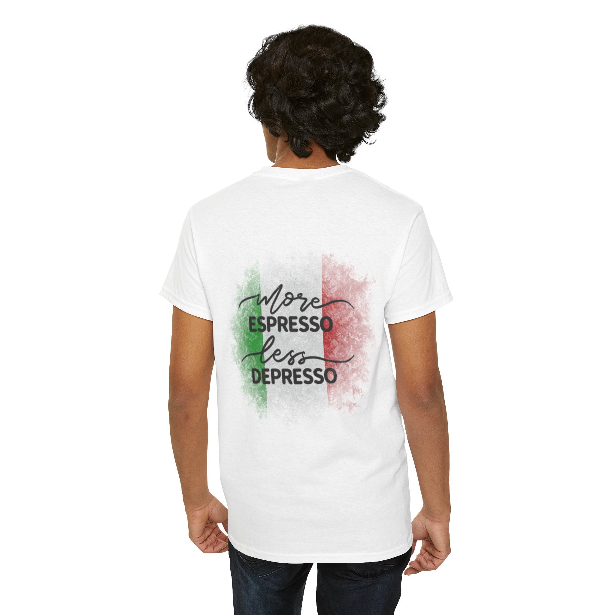 More Espresso Less Depresso Java Mutants Unisex Heavy Cotton Tee