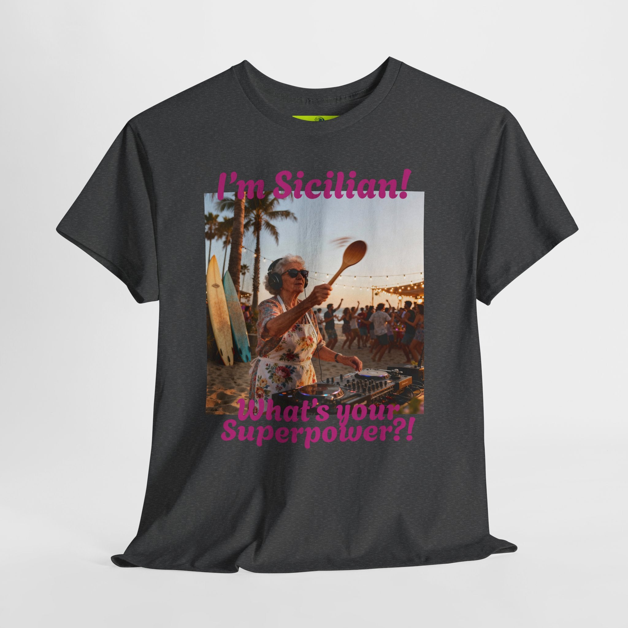 Sicilian Superpower Unisex Heavy Cotton Tee