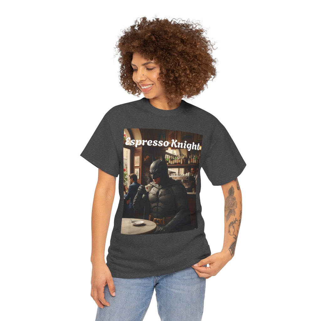 More Espresso Less Depresso Espresso Knight Unisex Heavy Cotton Tee