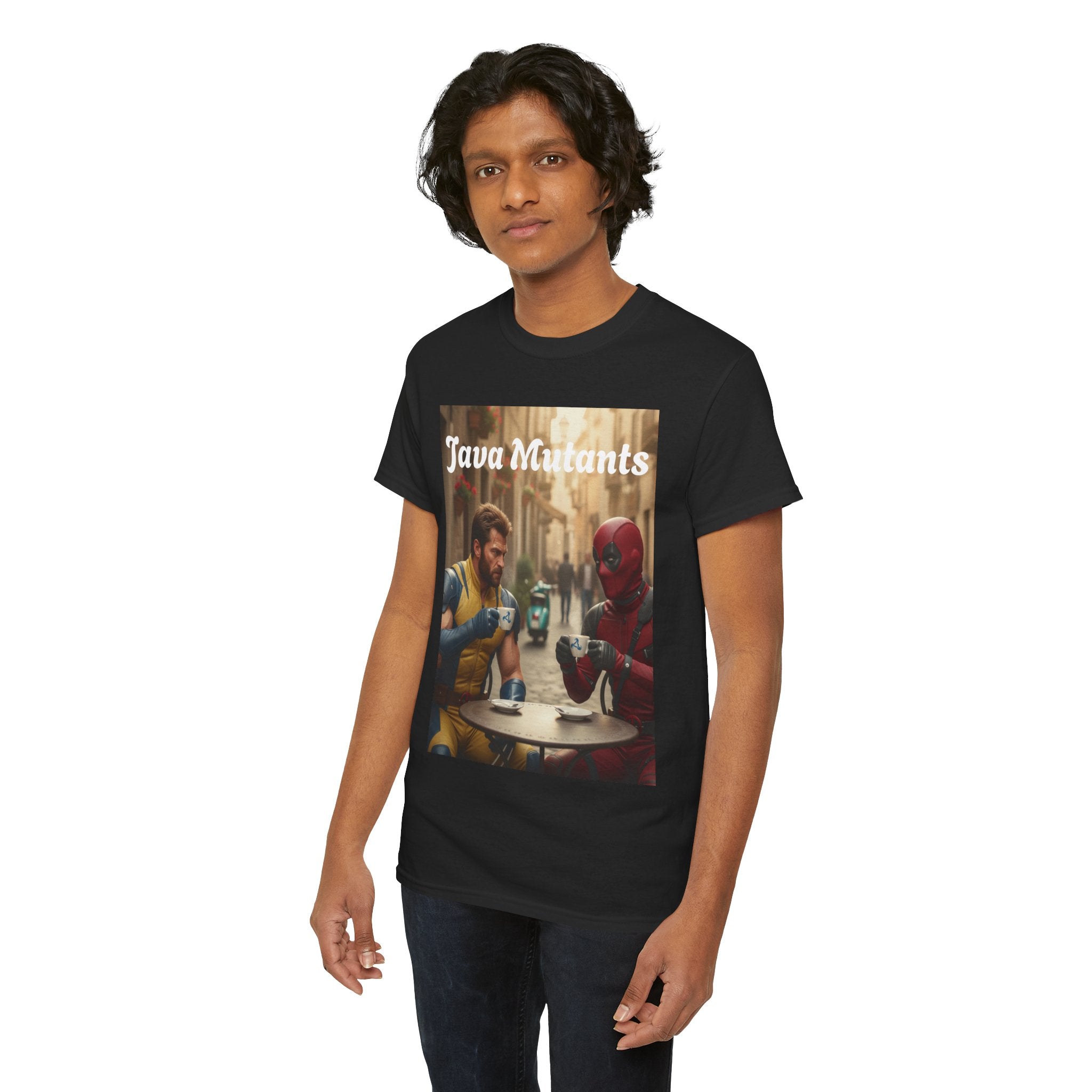 More Espresso Less Depresso Java Mutants Unisex Heavy Cotton Tee