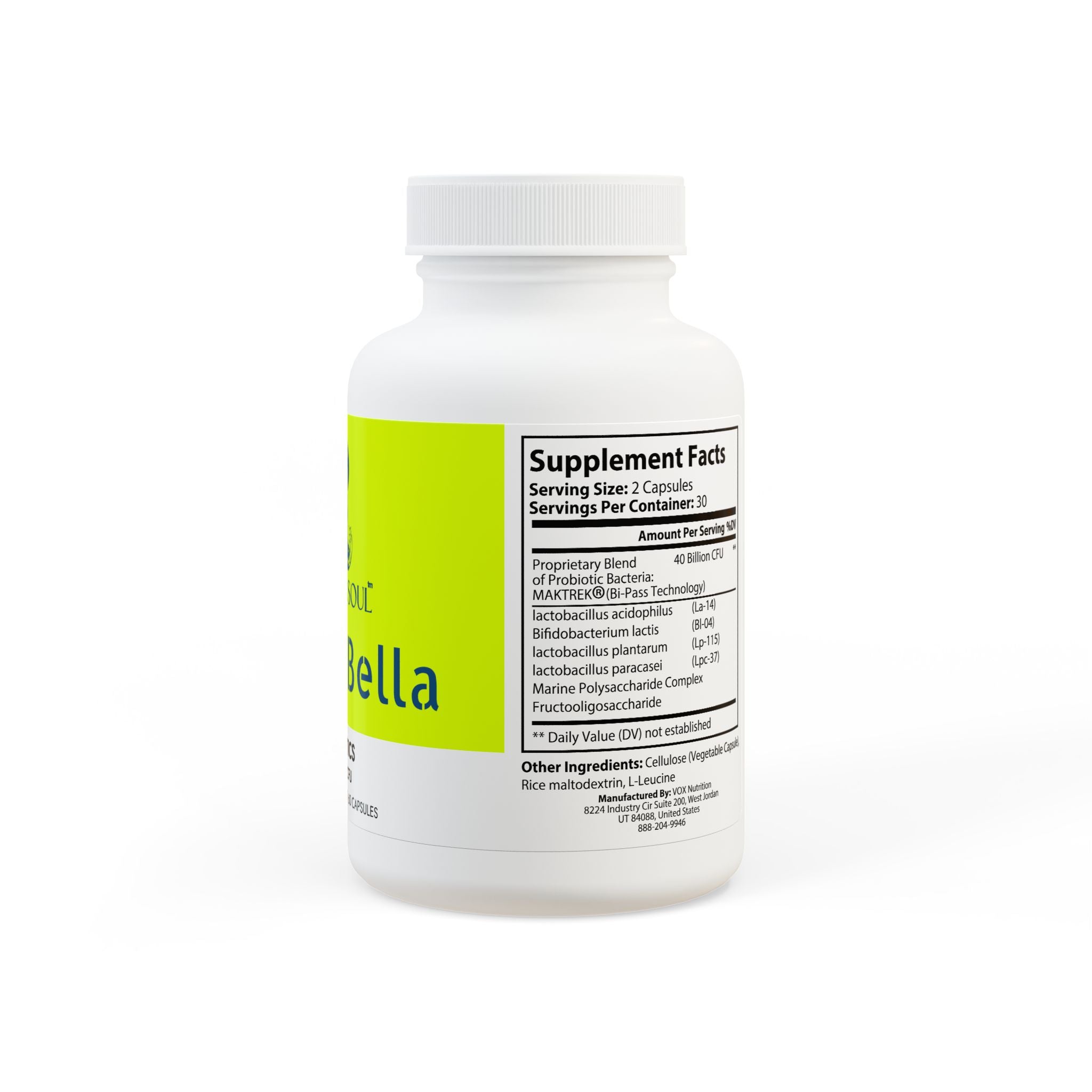 Sicilian Soul -Panza Bella Probiotics Supplement (60 Capsules)