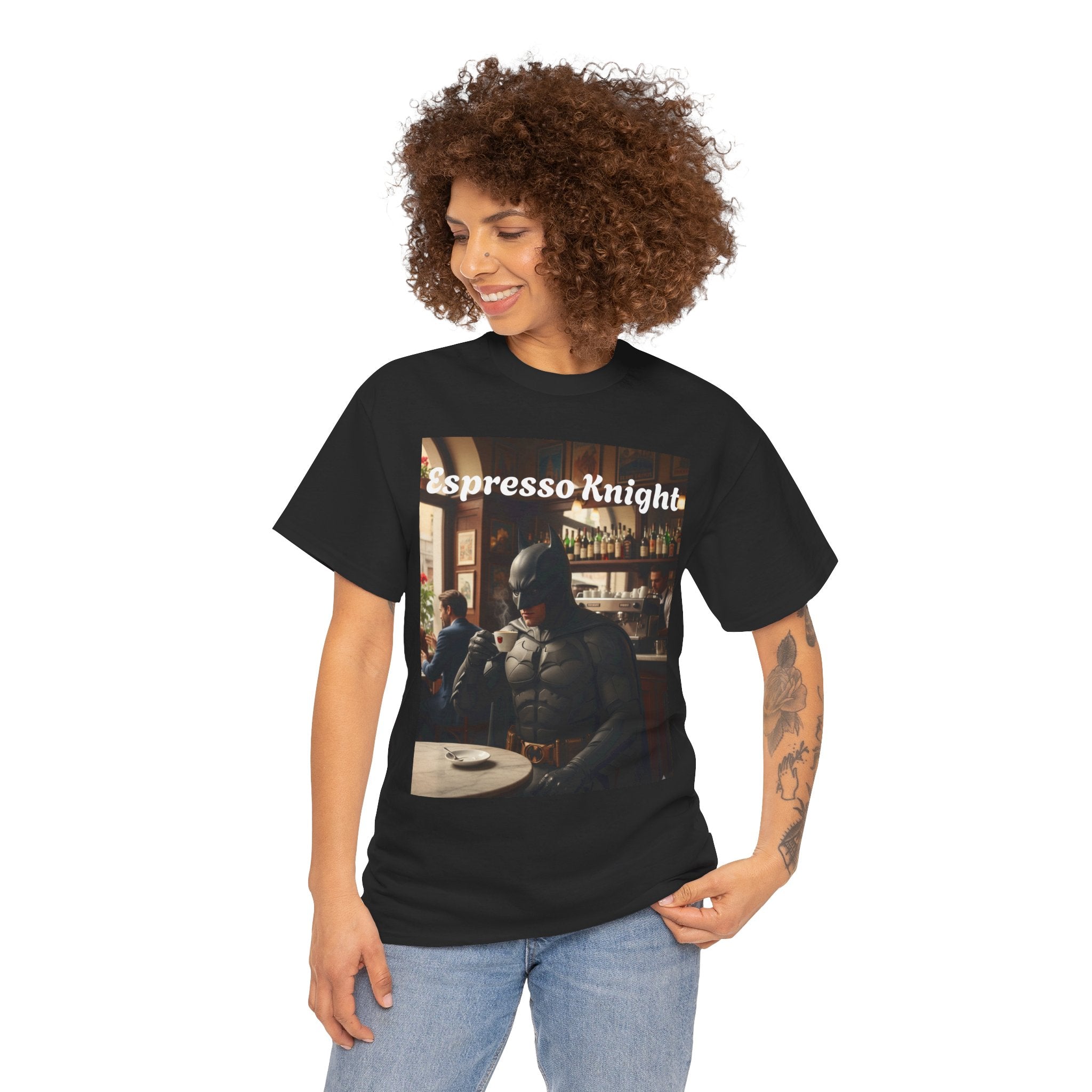 More Espresso Less Depresso Espresso Knight Unisex Heavy Cotton Tee
