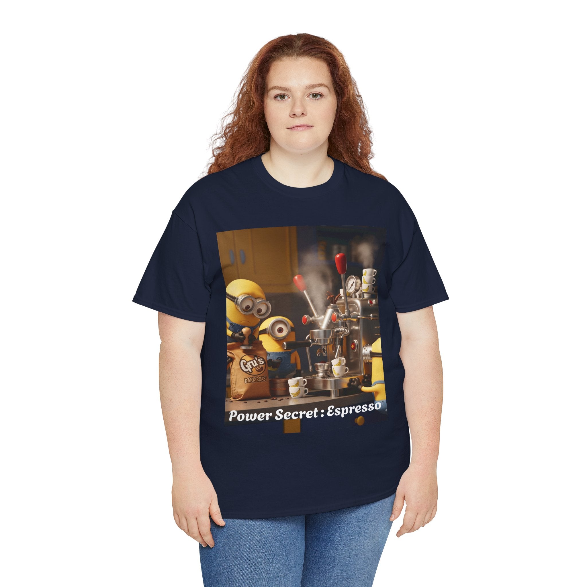 More Espresso Less Depresso Gru Unisex Heavy Cotton Tee
